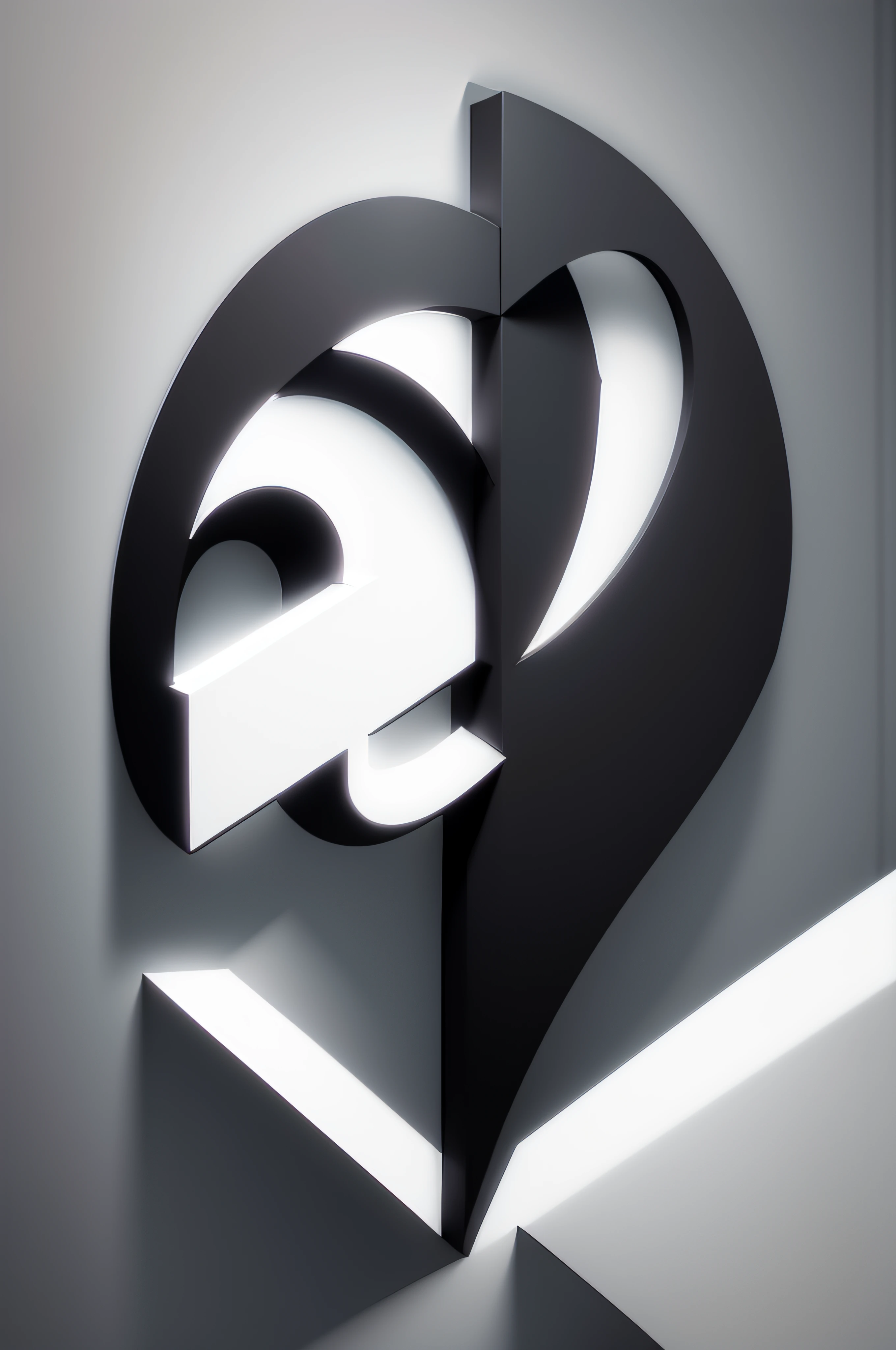 negative space logo of letter "B" and a bird