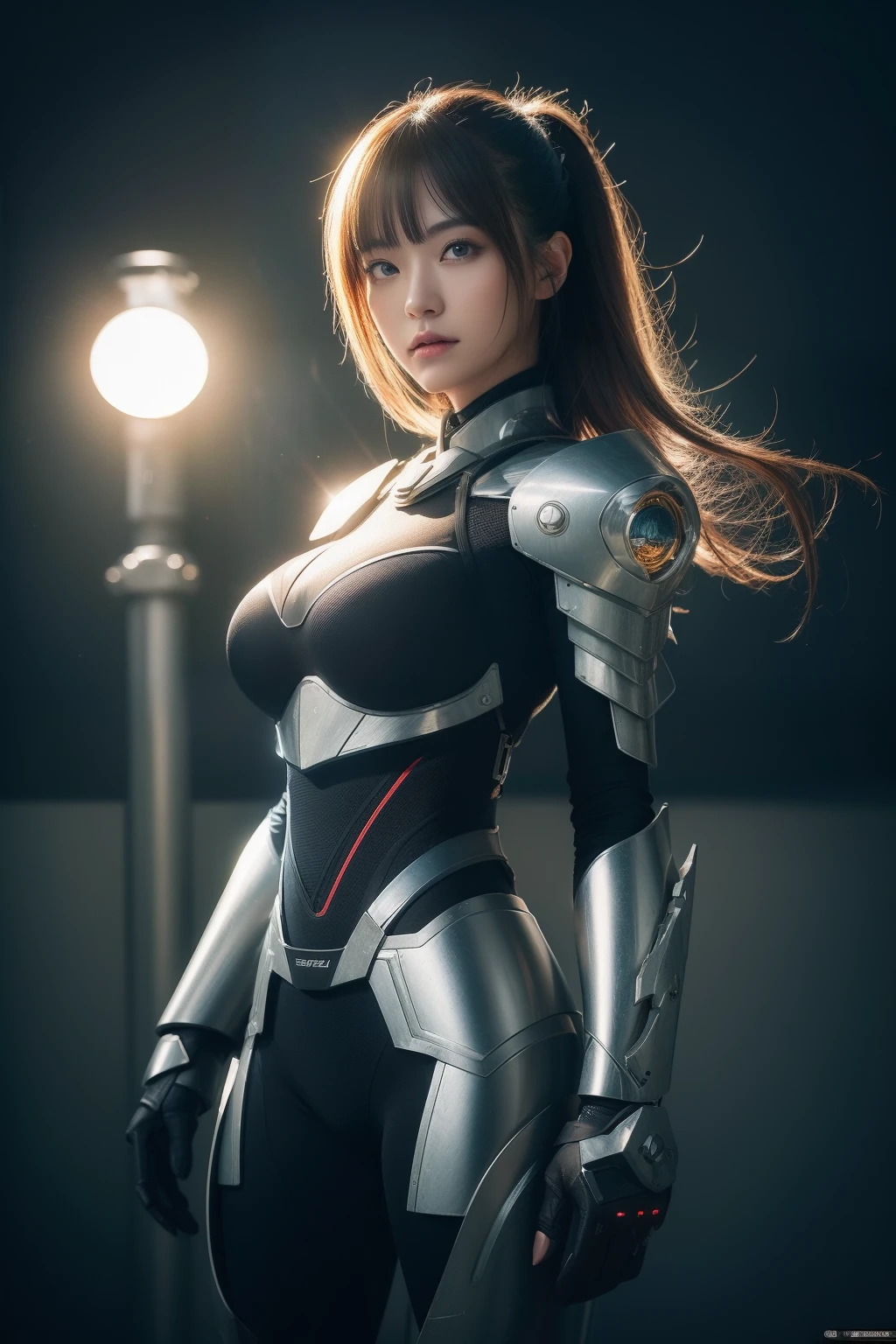 glod theme,Best quality,Masterpiece,Realistic,professional,Vivid colors,Ultra-fine painting,Portrait,anime big breast,Photogram,number art,Fantasyart,3d graphic,Cinematic_lighting,Strong_rim_Light,rim-light,Ambient_Light,Tyndall effect,moodylighting,Huge_filesize,Real,female pervert,Mecha musume,Cyborg,Tights combat suit,Power armor,Cut clothes,Japanese_Armor,one side up,shmup,remains,rubble_废墟,(Extremely detailed Cg Unity 8K wallpaper),(((Masterpiece))),(((Best quality))),((Ultra-detailed)),(Best Illustration),((An extremely delicate and beautiful)),Dynamic Angle,Wind,classic,Spring,(Detailed light),(Sunlight),Beautiful and delicate water,(Painting),(Sketch),(full bloom),(Shine),
