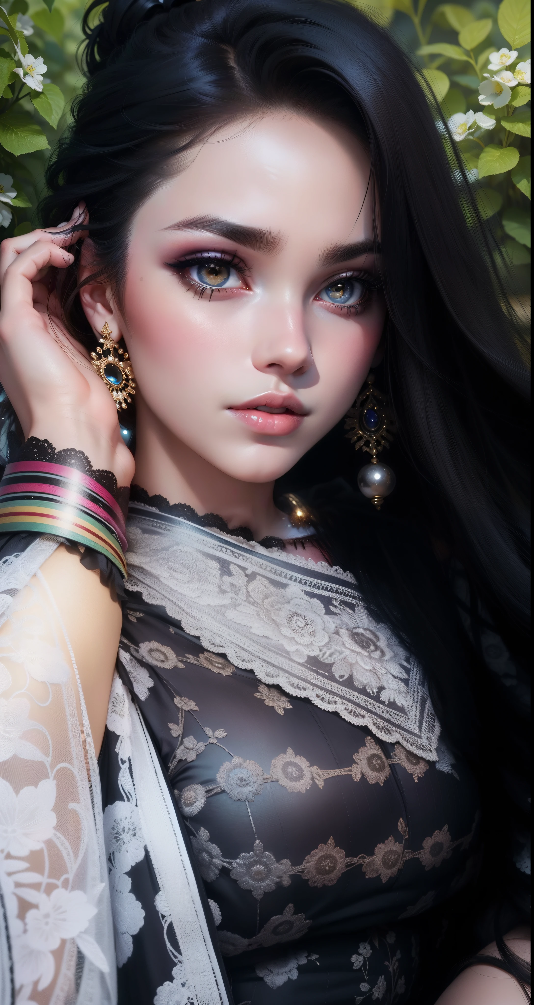 4k realastic face of 18 years girl makeup and realastic background