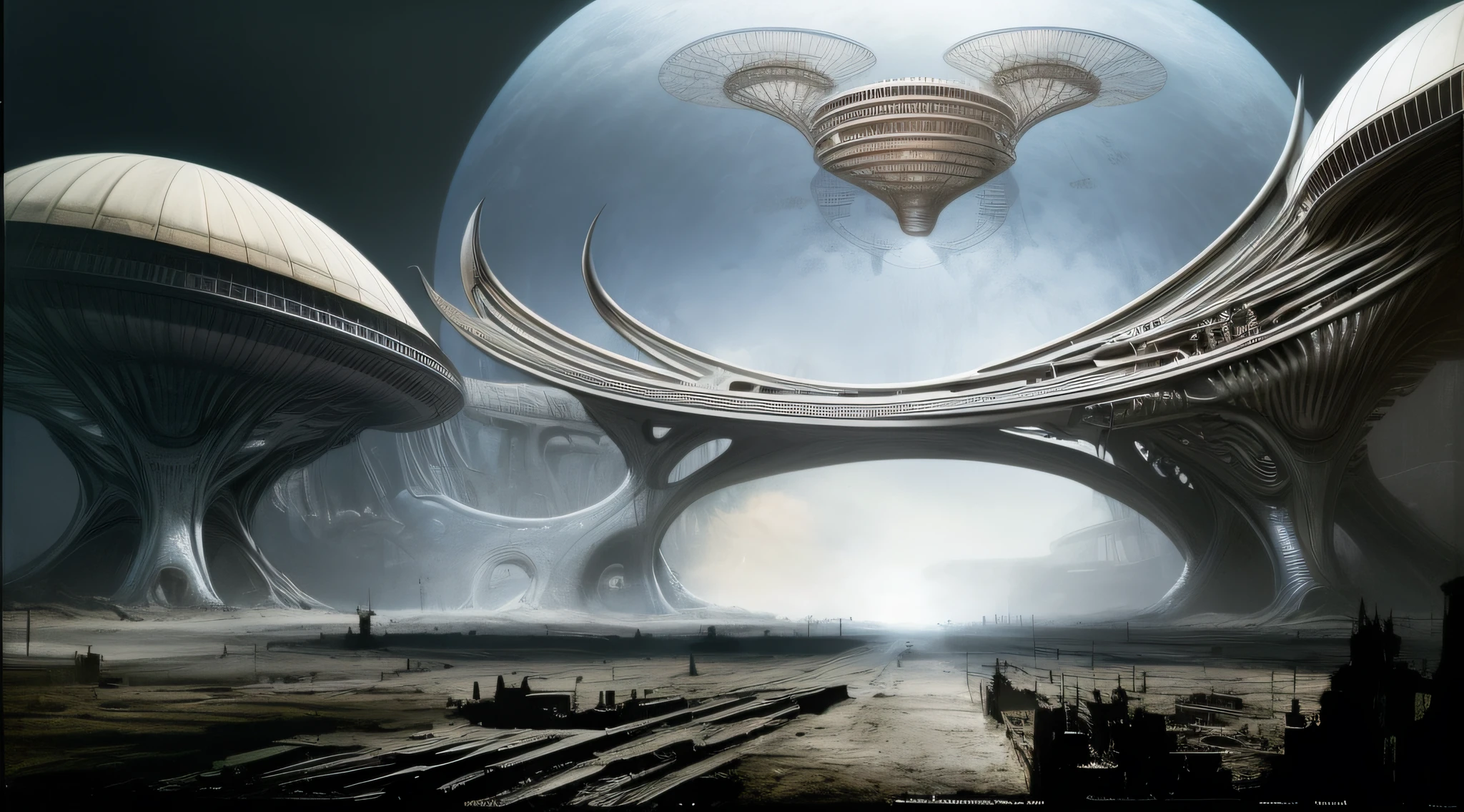 H.R. Giger concept-art for Alien, various illustrations