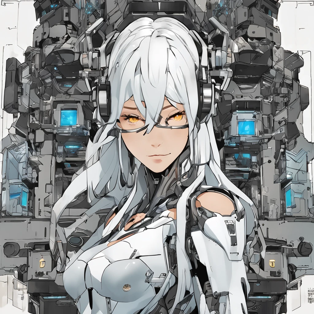 Do lado、qualidade superior、The is very detailed、tmasterpiece、Ultra - Detalhado、illustratio、((1girl em))、Cabelos Prateados、long, whitish hair、cabelos flutuantes、exoesqueleto leotard、mechas、cyber city、Neon building、(a parte superior do corpo:1.05)、extremamente_circunstanciado_olho_e_rosto,Wings of cybernetics、Mechanical wing、postura de luta、highrise、、Mecha Musume、Maiden Shrine, T