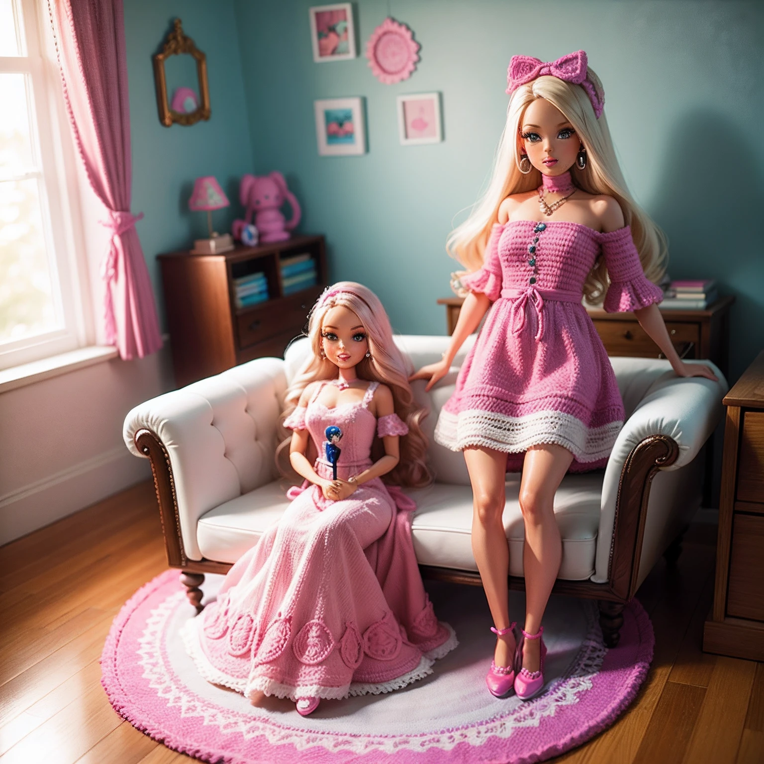 Crochet Barbie Room