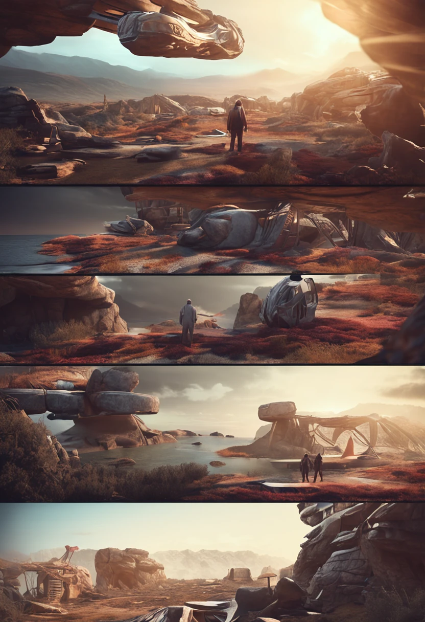 crie uma imagem que transmita a ideia de Inteligencia artificial hiper realista com o conceito de prompt engineering The overall design should evoke a sense of motivation and inspiration, drawing viewers into the captivating world of ancient wisdom and artistry.