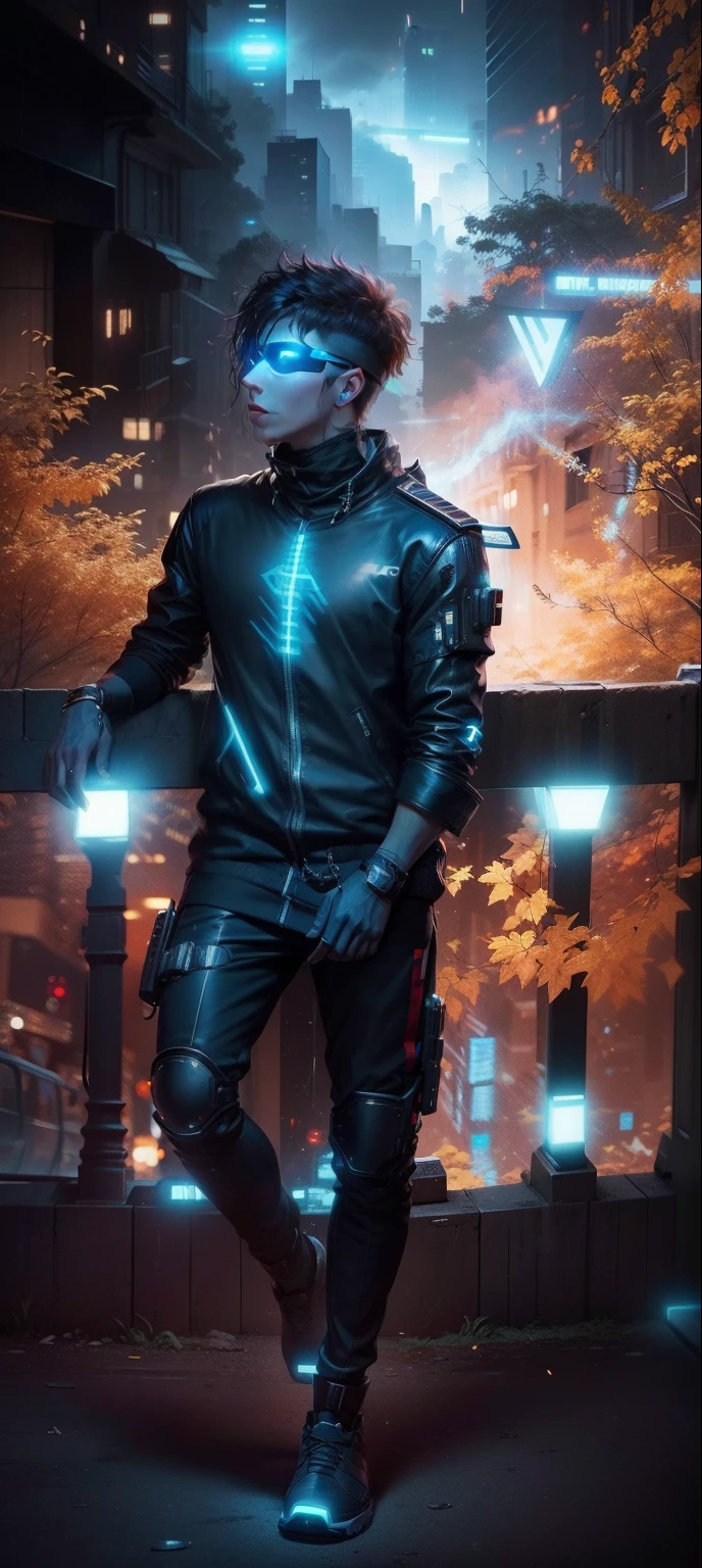 Cyber punk, realistic face, smart boy, realistic, 8k quality, ultra realistic,