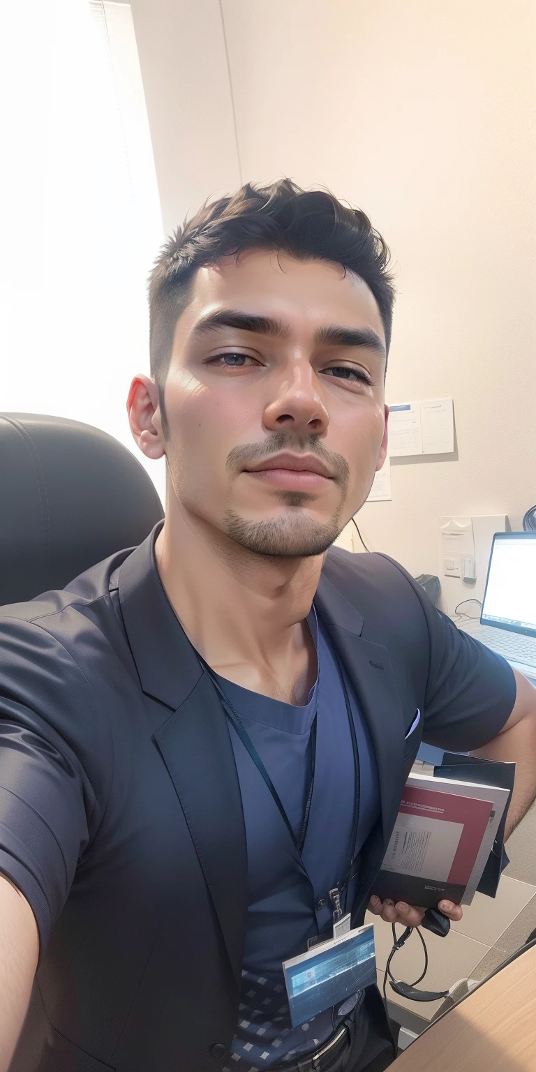 a businessman wearing suit , change background futuristic , maintain face originals