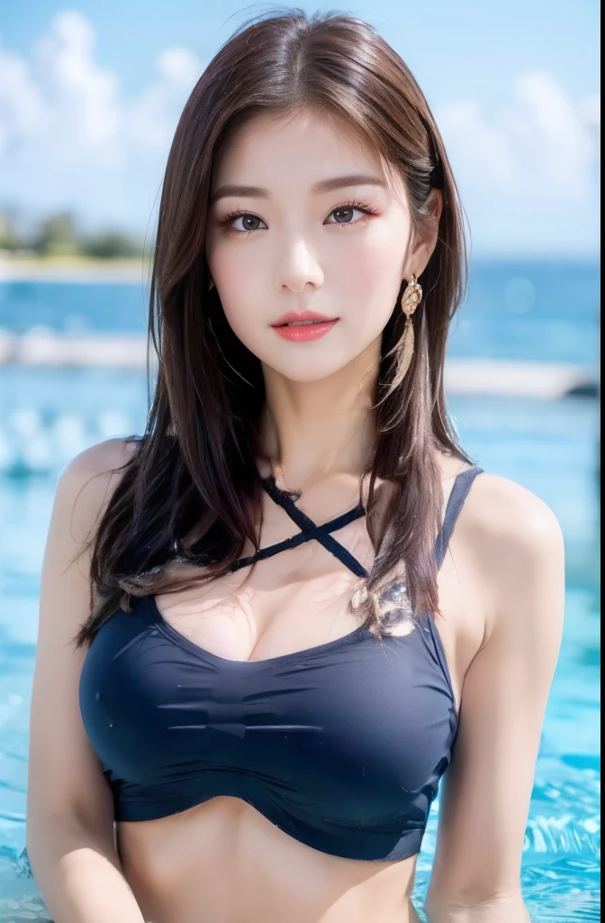 (18-year-old sweetheart), (Colossal tits:1.3),  ((Grab the viewer's hand)), Sandy beaches in Hawaii、Red Micro Bikini、Slim abs、Lying at the water's edge、Red pedicure、On a towel、(​master piece: 1.3), (max resolution: 1.4), (UltraHD: 1.2), cinematric light, UltraHD, (Detailed eyes and skin), (detailed facial features), nffsw, 8K分辨率, Perfect Style, Beautiful expression、Highly detailed facial and skin texture、A detailed eye、二重まぶた、Glitter Eyeliner:1.2、shinny skin、fair white skin:1.6、de pele branca:1.6、a navel、Light in the lower abdomen、Red Rouge、Dark lipstick:1.2、shiny little necklace and earrings、shiny lip:1.2、((FULL BODYSHOT:1.2))、(Straight hairstyle、lightbrown hair)、medium-Long hair