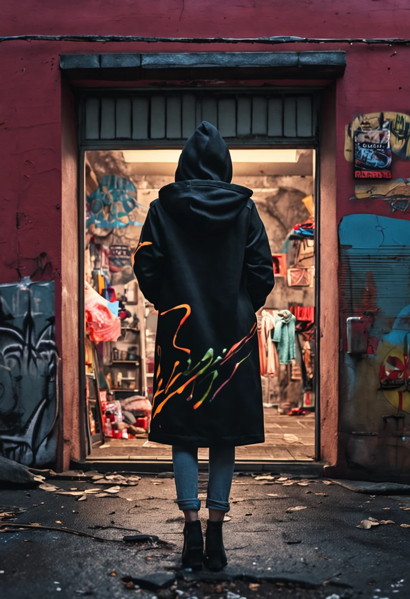 design a 3d hood with vibrant stoner clothes. the middle of the hoodie is a anti-gravity bong with indica floating inside. design matching sweat pants for the hoodie. design a matching skimask, and create stylish shoes to fit the theme. taylor this to the african american community
