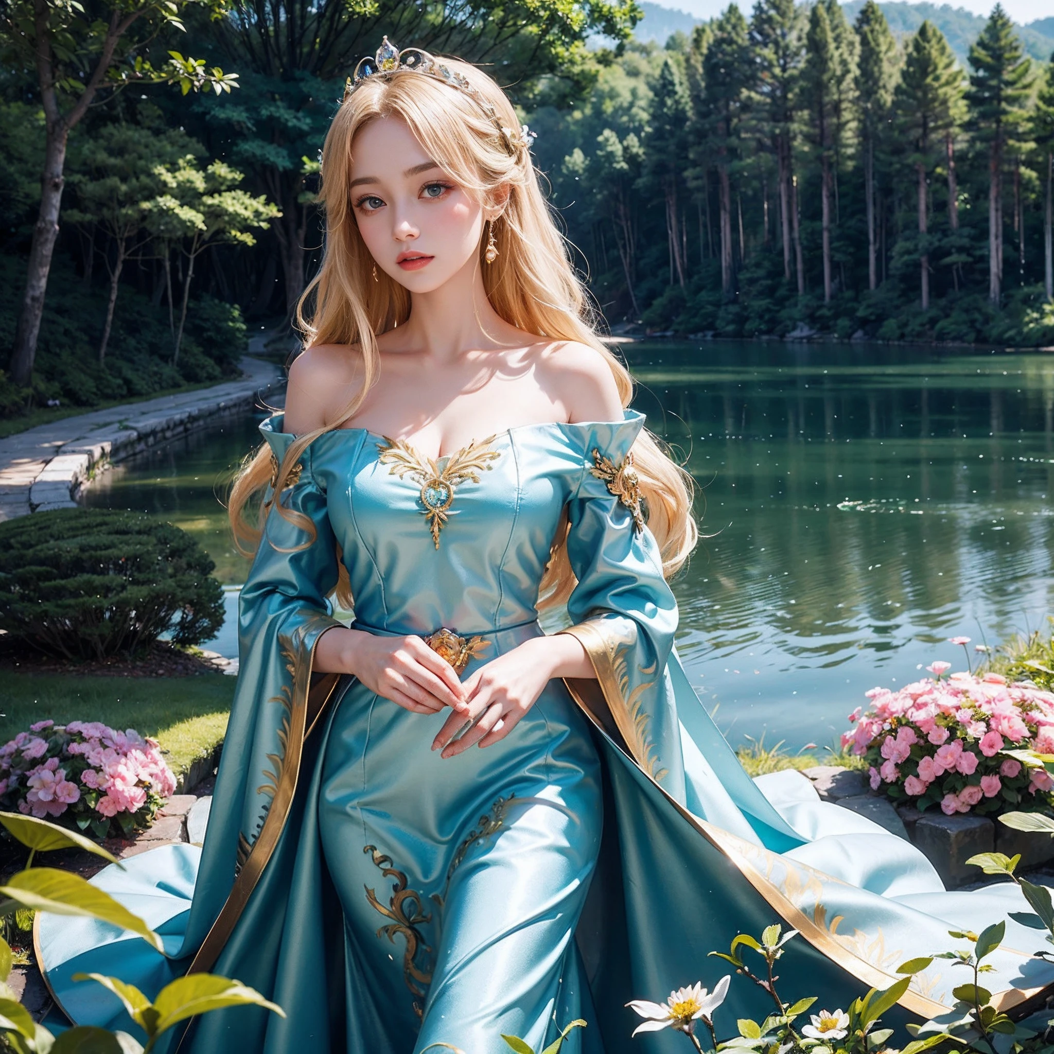 In a fantastic world,A magnificent and magnificent castle stands on the top of the hill。The façade of the castle is decorated with brilliant gold,From a distance, it looks like a golden gem。The castle's towers soar into the sky,Like a bridge to the sky。In the highest tower of the castle,A Barbie princess in a gorgeous dress leans against the window,She has long curly blonde hair,Strands of hair were scattered on her slender shoulders。
The princess's face is delicate and beautiful,As flawless as a sculpture。Her eyes were deep and bright,Like two azure gemstones,Shining with wisdom and tenderness。She listened slightly to the whisper of the wind,There was a melancholy look on his face,As if thinking about something important。
The entire castle is surrounded by a mysterious forest,The trees are verdant,Flowers and plants flourish。Sunlight shines on the ground through gaps in the treetops,Mottled light and shadow are formed,Beautiful as a fairyland。Below the castle is an endless lake,The water of the lake is crystal clear,There are slight ripples。The lake is full of colorful aquatic flowers,The scent of flowers fills the air,Intoxicating。