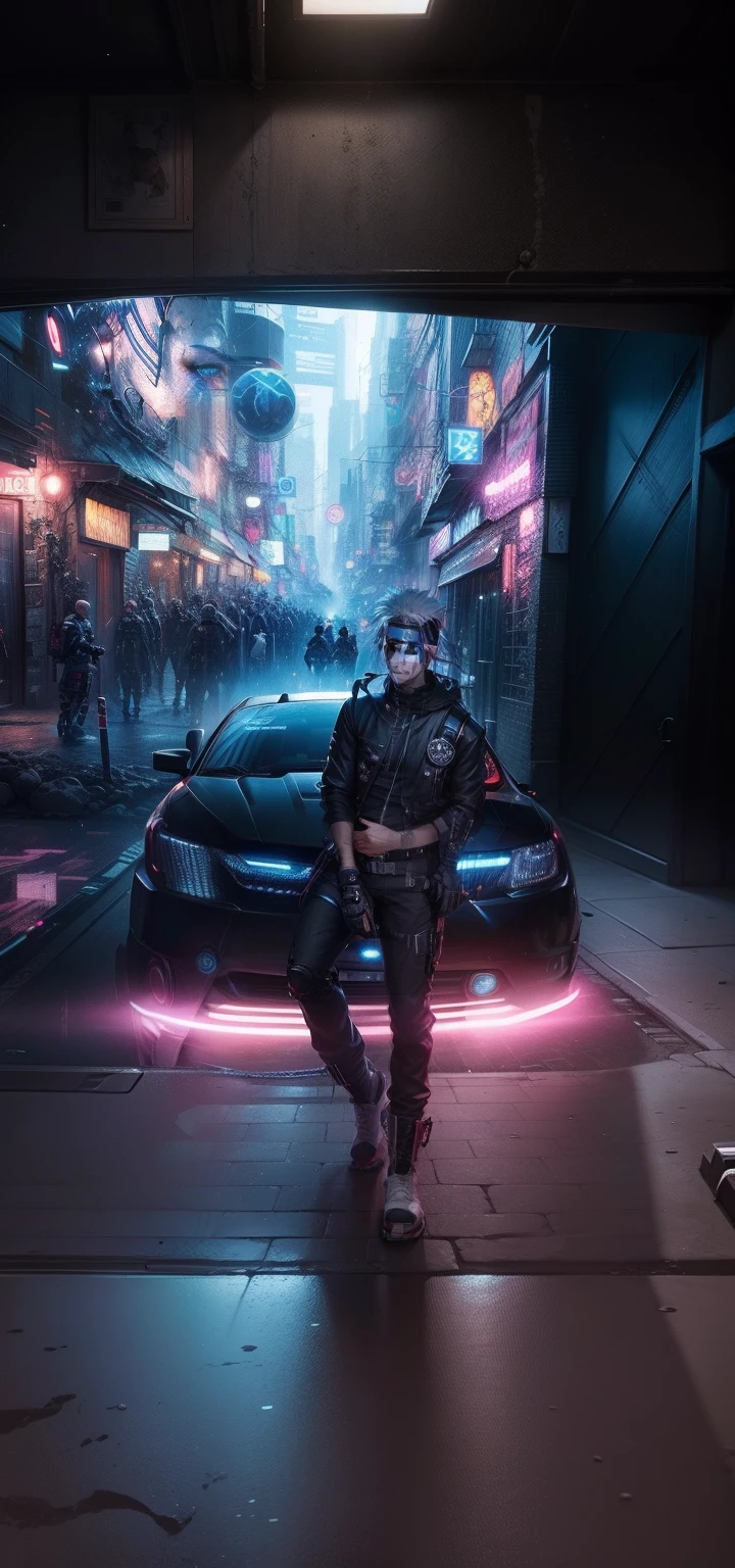 Cyber punk, realistic face, smart boy, realistic, 8k quality, Naruto anime, ultimate realistic,