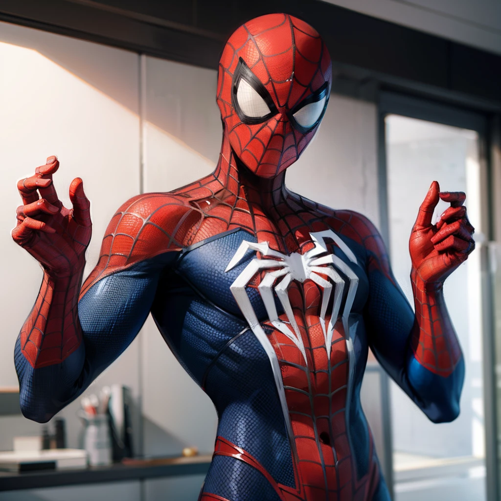 Ronaldo dancing with Spiderman cloth