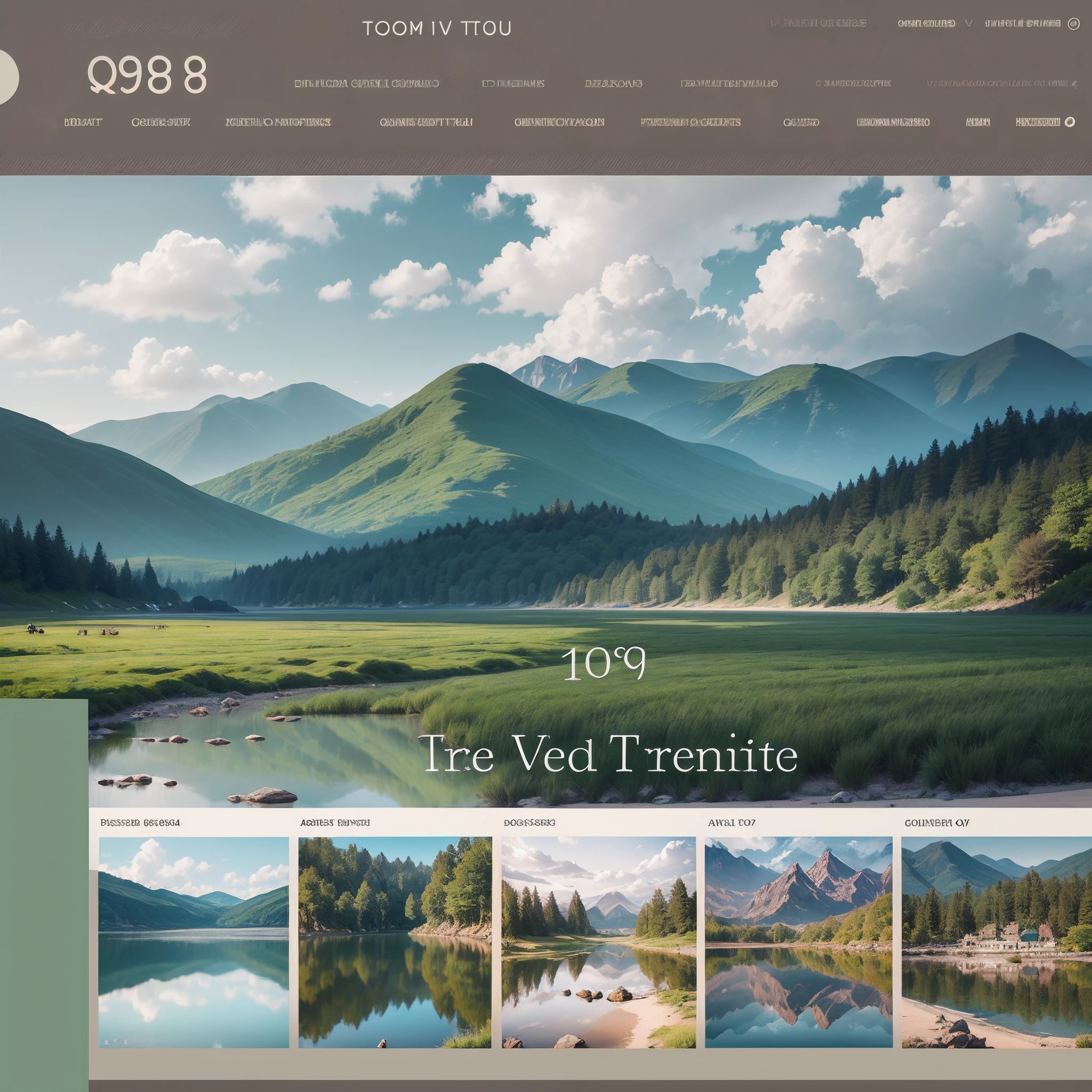 prompt: Beautiful website design tours and travels, design, #159BFF, #F85977, green, ux/ui, ux, ui –at 3:2 –v 4 –q 2 --auto --s2