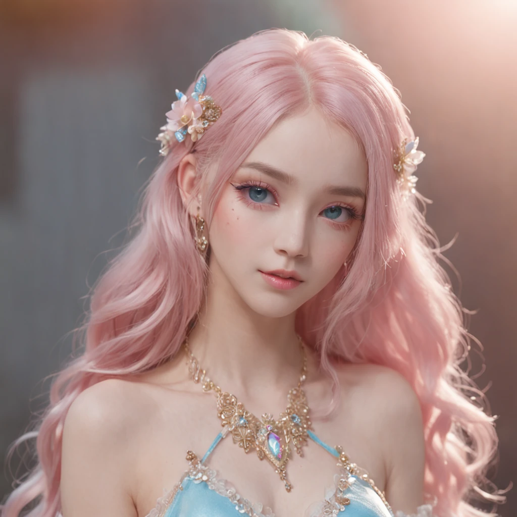 (Best Quality:1.3),4K,8K,8K Portrait,16 K,(masutepiece:1.2),1girl in,Solo,(maximalism:1.5),opal,ultra-detailliert,absurderes,(very detailed beautiful face and eyes:1.3), (Highly detailed beautiful hair:1.3),delicate composition, (Full body:1.5),(full-length figure:1.5), Super cute girl,(Medium Hair:1.4),Pink eyes,light blue eyes,(Pink hair:1.2),(Light blue hair:1.4),(Playboy Bunny:1.6),(Jewelry Hair Ornaments:1.3), (jewelry eyes:1.3),(Eyelashes:1.2),(symbol in eyes:1.3),(hight resolution, Twinkle,Glitter,Lens Flare,light Particle,Shining:1.3),(Cute:1.5),(NSFW :1.5)