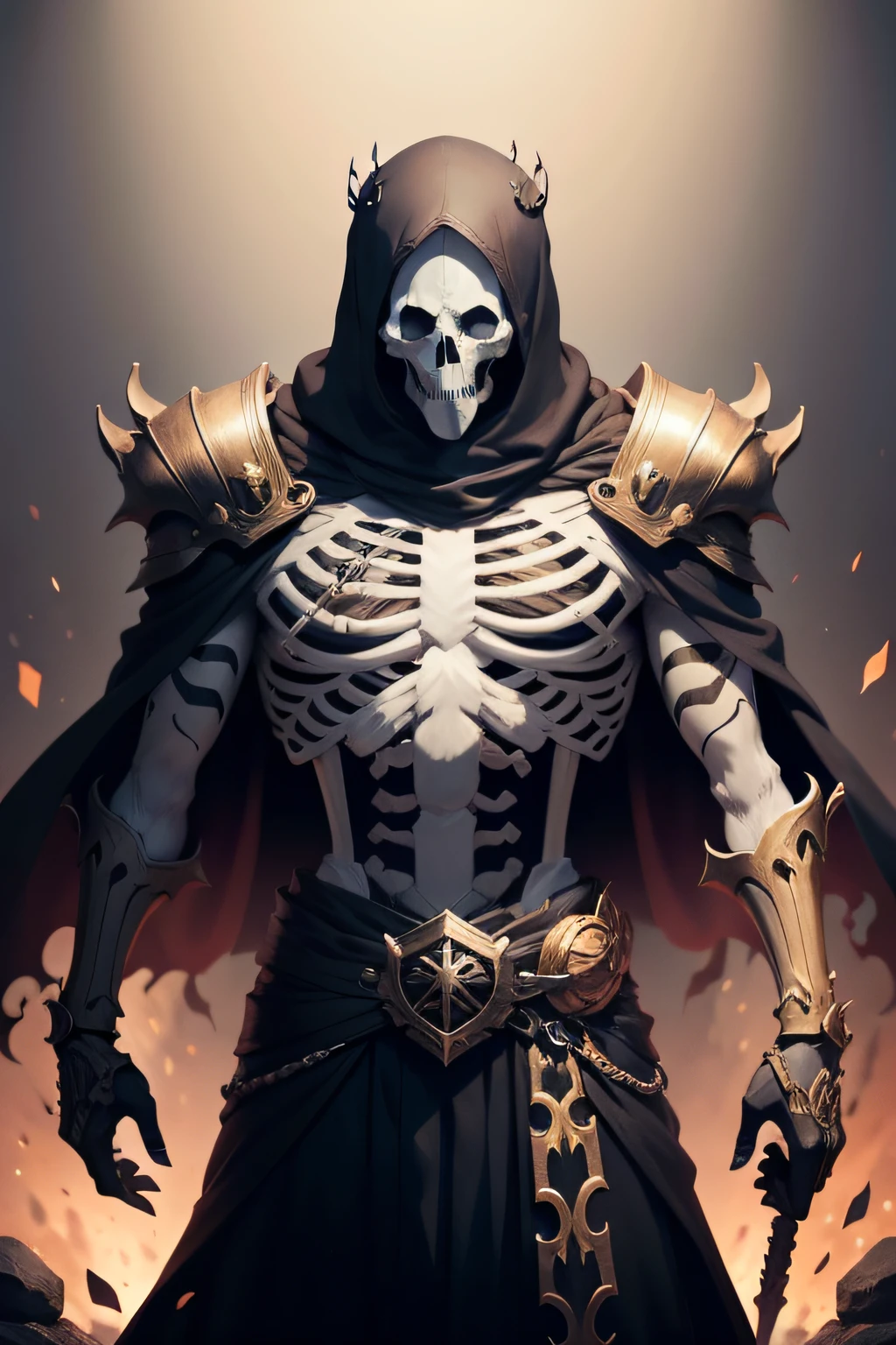 Skeleton king with detailed information items and skill images displayed on slides.