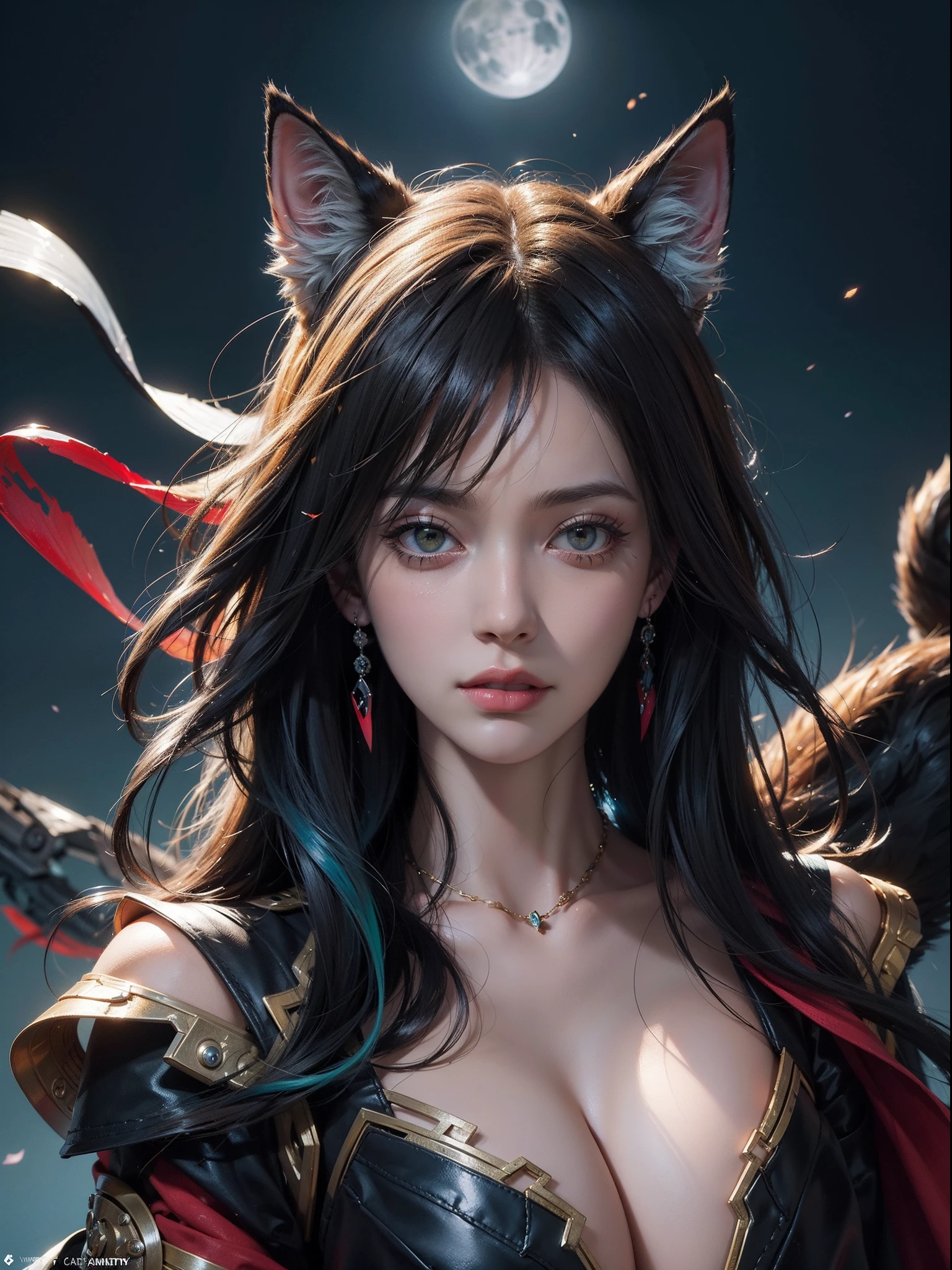 vibrant colours, group of cats, huge marvel style scene art by Carne Griffiths and Wadim ashin, abstract beauty, centered, looking at the camera, approaching perfection, dynamic, moonlight, highly detailed, oil painting, artstation, concept art, smooth, sharp focus, illustration, white background