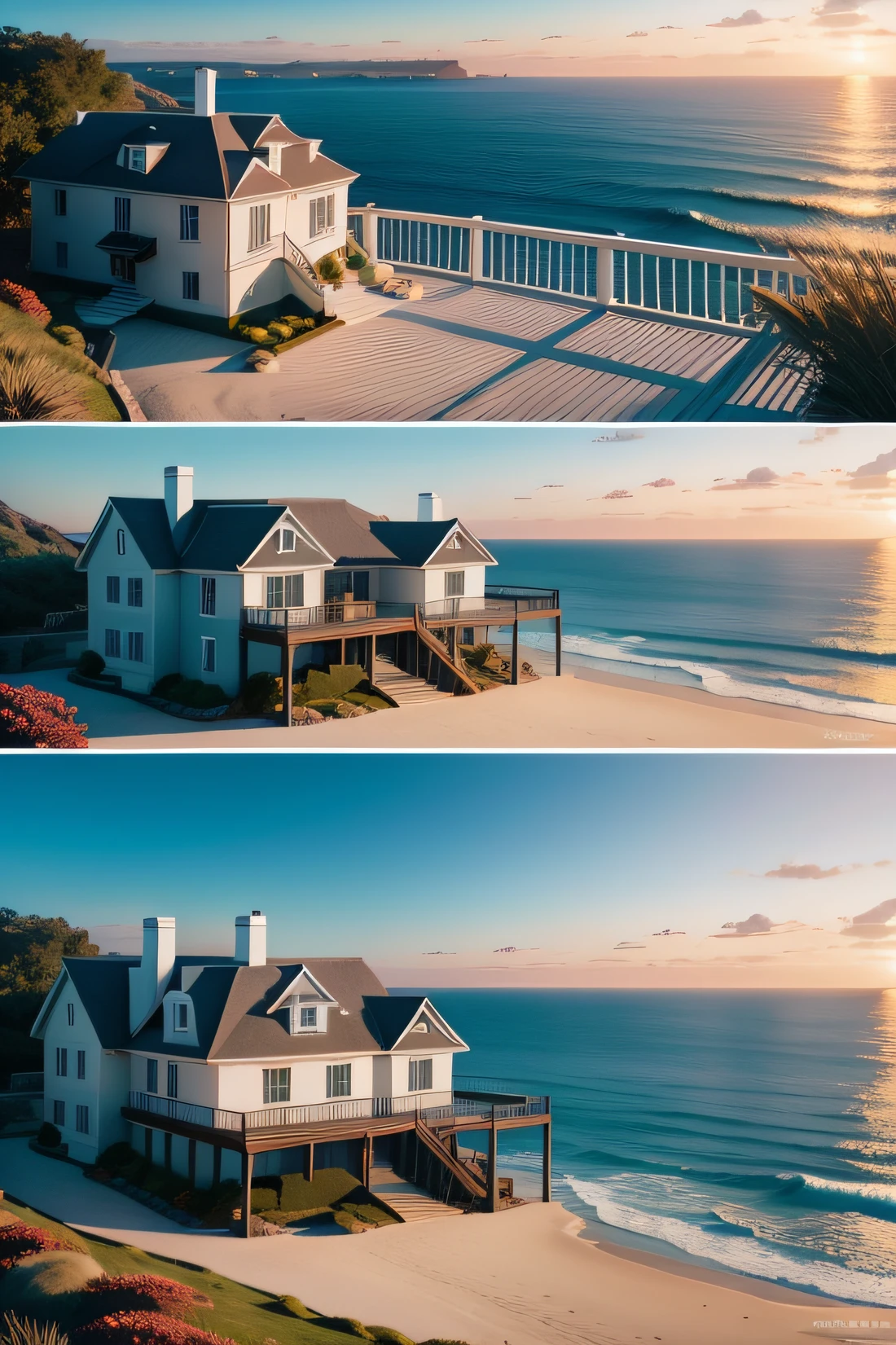 "Enchanting oceanfront fantasy house with breathtaking views"
