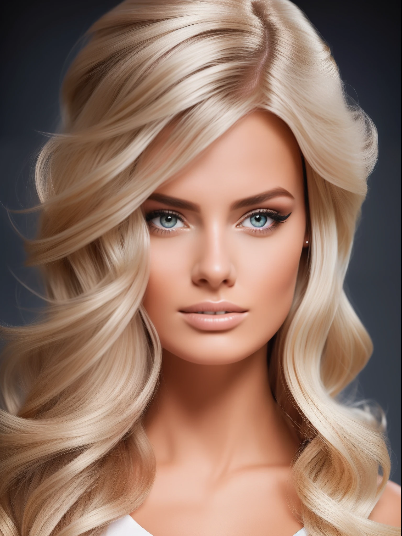 (best quality,highres,masterpiece:1.2),ultra-detailed,(realistic,photorealistic,photo-realistic:1.37),sexy blond,beautiful detailed eyes,beautiful detailed lips,longeyelashes,gorgeous female model,seductive gaze,golden locks of hair,flawless skin,alluring smile,vibrant colors,soft lighting,glamour,studio photoshoot