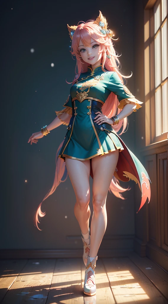 (Dynamic angle:1.4), ((Full body posing:1.5), (colorful:1.2), (extremely detailed CG unity 16k wallpaper:1.1), (Denoising strength: 1.45), (tmasterpiece:1.37), ((official art)), (colorful:1.2), Fantasy characters, chibi, Cute chibi red chinese dragon, Full-body view, happy smile, big bright eyes, snow - white fluffy, Pixar style, cute, real, White background, ureal, god rays, sparkle, glowing light, ((masterpiece)), ((best quality)), HD, 8k, UHD, award winning