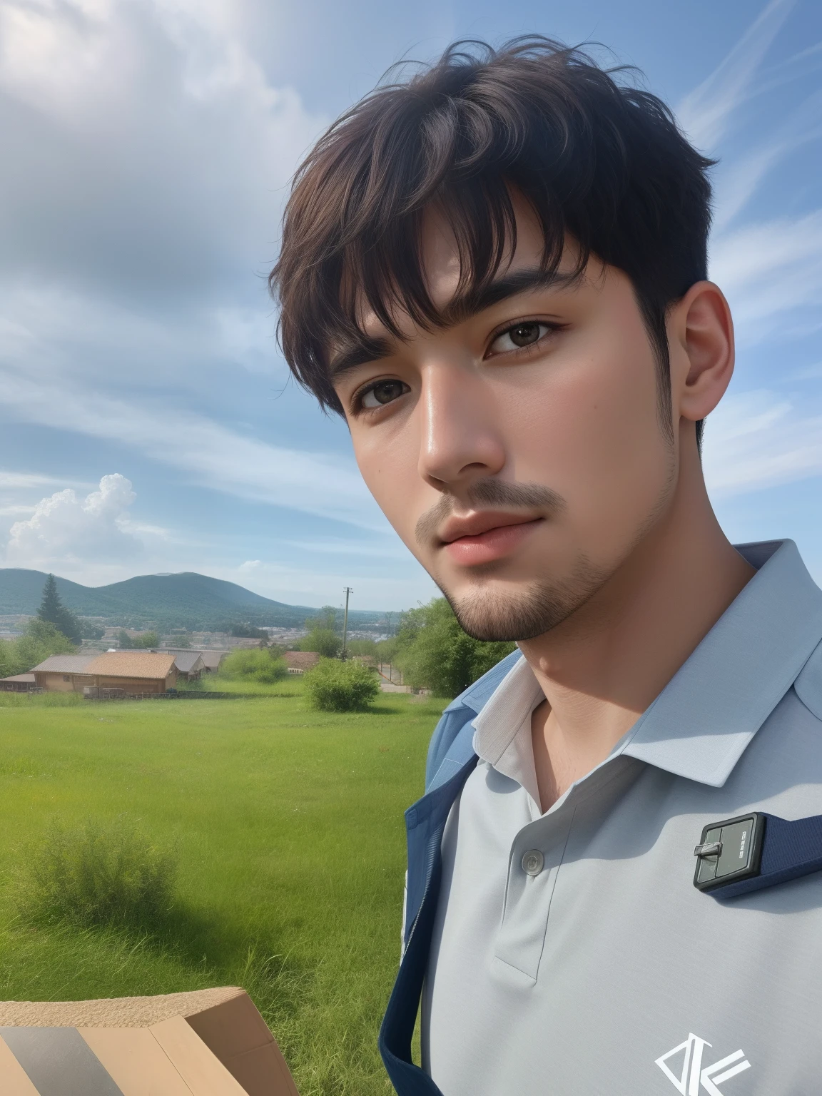 Best quality, masterpiece, ultra high resolution, (photorealistic: 1.4), raw photo, handsome man,