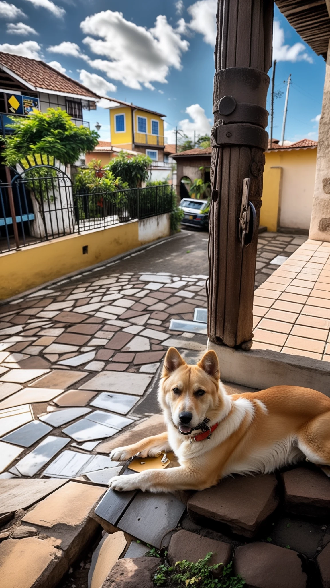 Cachorro amarelo claro, pastor belga molinois