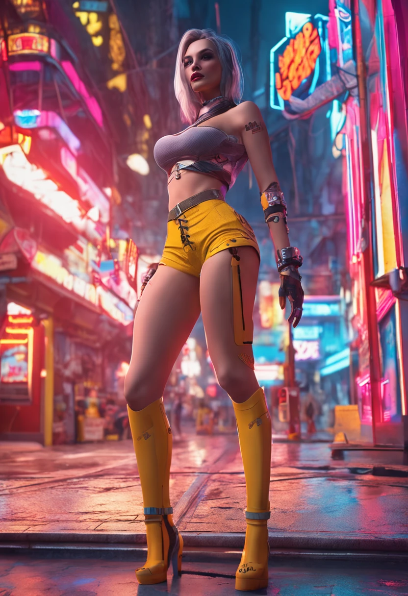 (1 Girl:1.3), (best quality, masterpiece, Ultra-high resolution),(Reality:1.3), (Practical:1.3), Depth of Field,(Full Body Love:1.2), (outdoor:1.2), (sky:1.2), (movie lighting:1.2), (Dim Lights:1.2), (在秋sky, Cyberpunk, City, Kowloon, rain),(Shut up), (A faint smile:1.2), (expressive hair:1.2), (Flowing hair:1.2), (pink compression shirt:1.3), (button-up:1.2), (Skinny jeans:1.2),plump, Full of vitality and strength, (Only one girl:1.2),(permanent:1.2), (slim), (slim legs), (Long legs:1.3), (View Viewer, facing the observer:1.2), (Perspective:1.3), (SFV:1.4), (Insert the bag with one hand:1.2), (straight on:1.2), (Large Breasts:1.2),