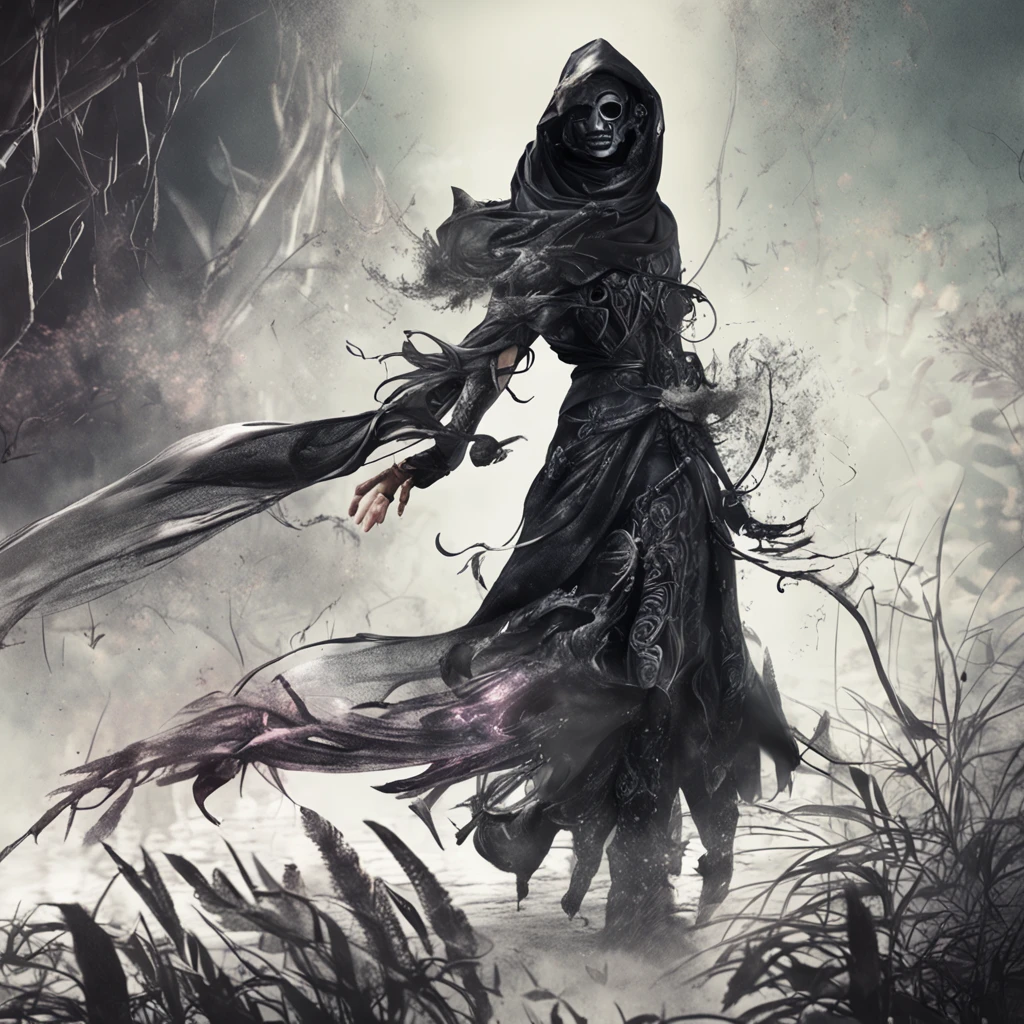 Best quality, Masterpiece, 超高分辨率, (photograph realistic:1.4), surrealism, Dream-like,fusionart, Shadowdancer, shadow magic, darkness control, stealth, shadowstep, umbral spells, hidden blade,Love head