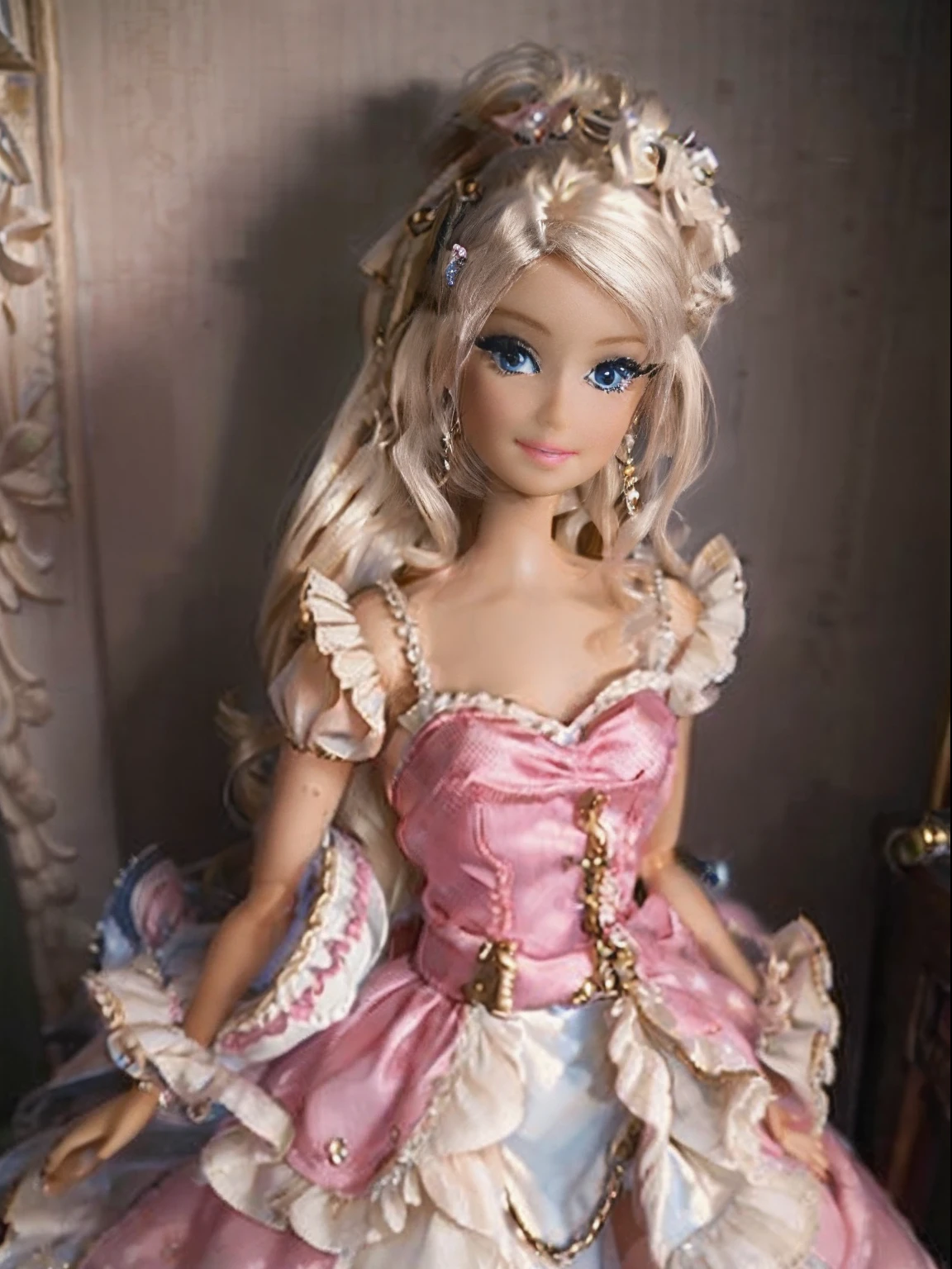 Marie Antoinette、fully body photo、Standing、Barbie、Barbie Body、(Full body shot)+shoe