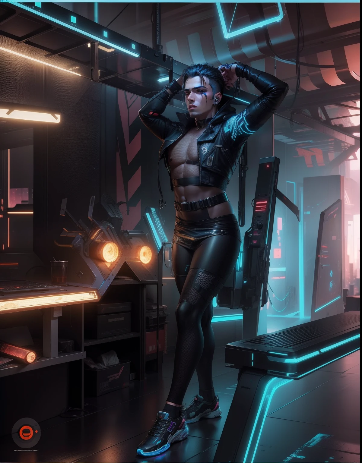Change background cyberpunk handsome boy realistic face,8k, ultra realistic
