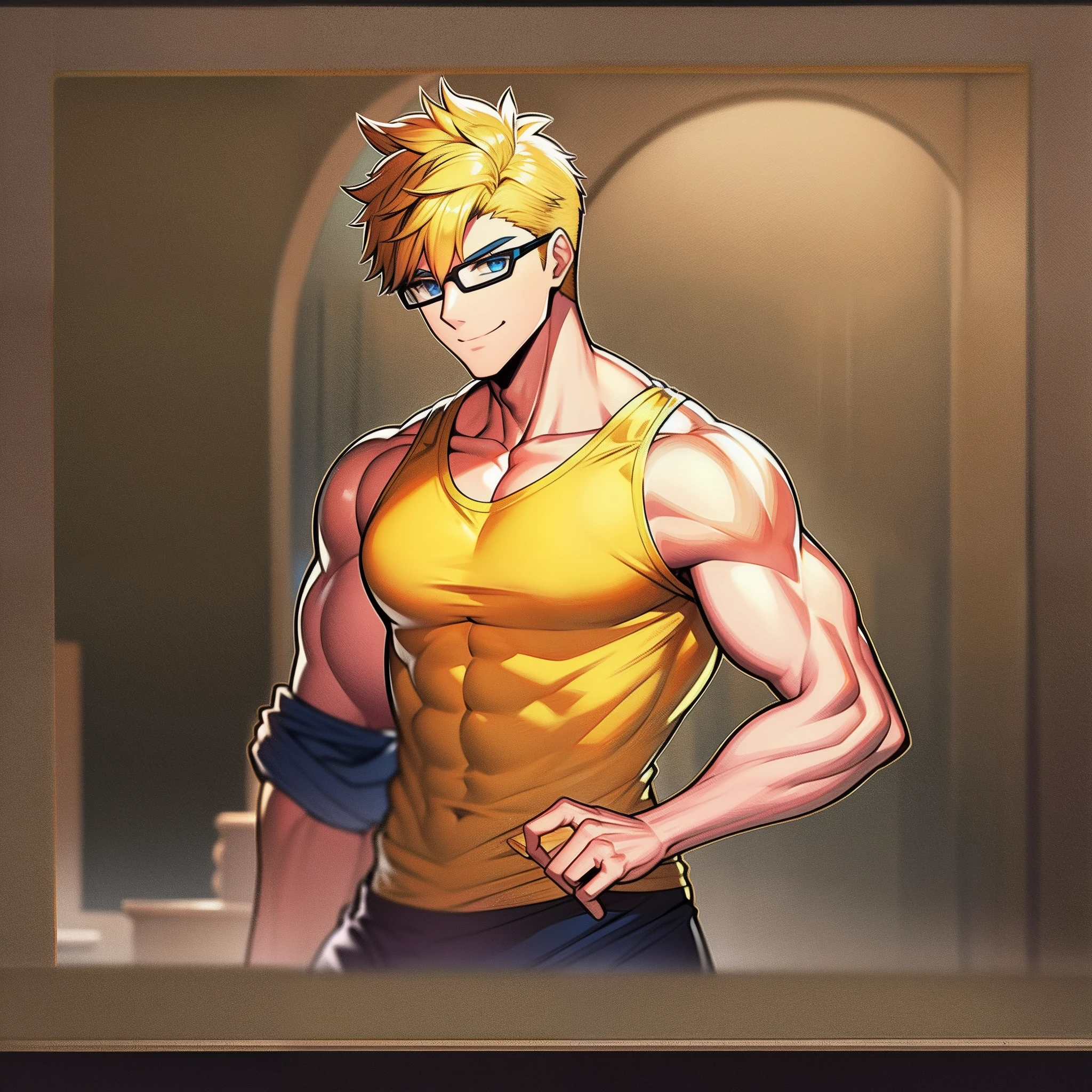 Huge muscles,,Huge erect penis,Handcuffs and neck restraints,Harness,Kagamine Len,Sailor suit,Chibi,Ahegao,sexy tattoo,Imminent sexual activity,(((Ejaculating with force))),Face Paint,Magic circle tattoo below the navel,Muscular,(((2boys〜5boys,Sex,アナルSex)))