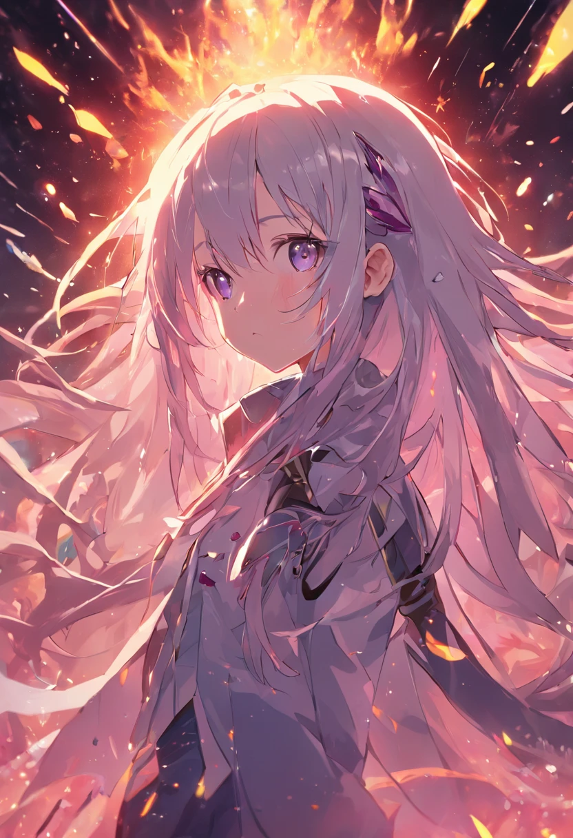 Terrans,1 teenage girl,long whitr hair,silber hair,hand gun,Fire magic,Psychic,miltary,Clear focus:1.2,super detailing,best qualtiy,high detal,high high quality,delicated face,二重まぶた,largeeyes,Sexy expression,