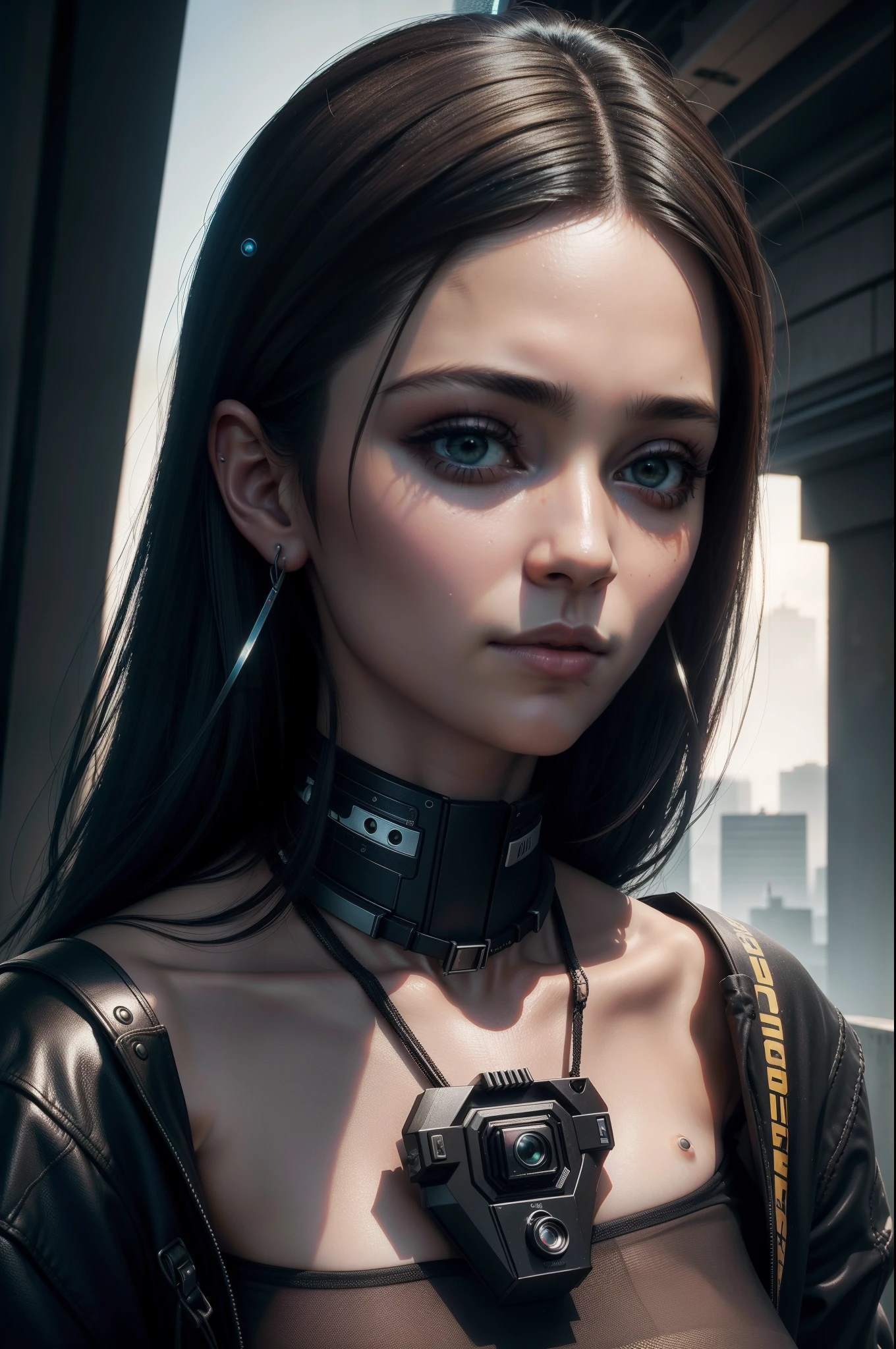 Obra prima , RAW Camera, ultra realista , quadro Monalisa, tudo detalhado , estilo cyberpunk, fundo futurista , 8k