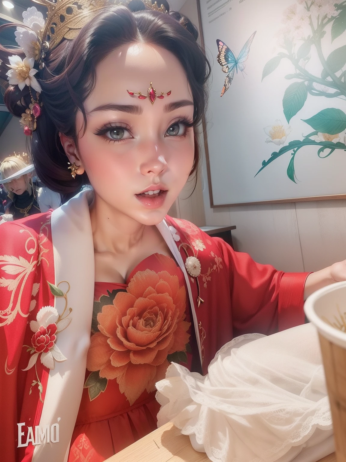 anime big breast，A queen，Charming