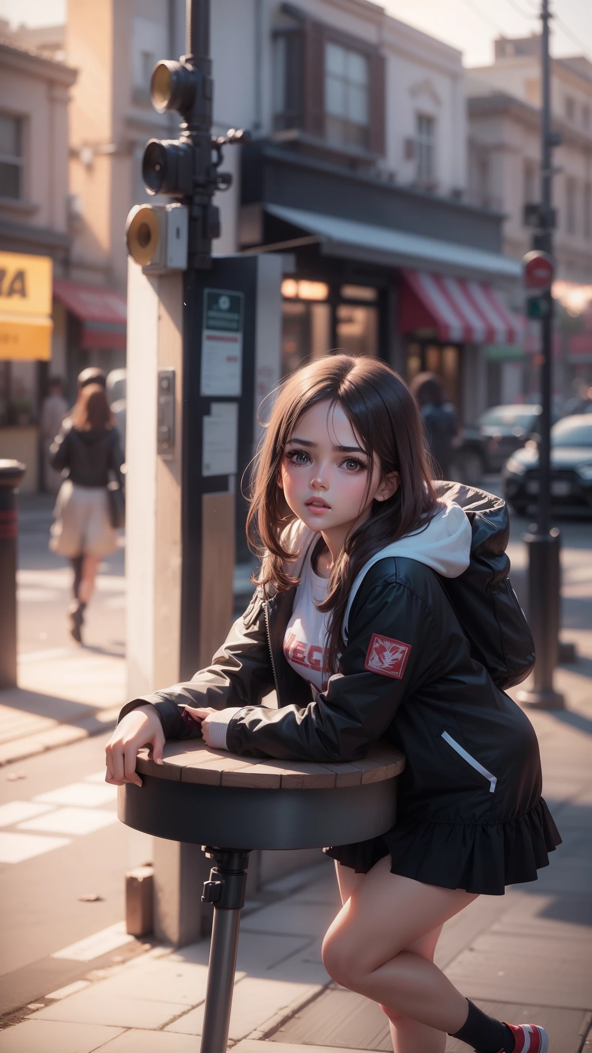 Change background cute girl realistic face animated ultra realistic animated image 8k clear clarity image