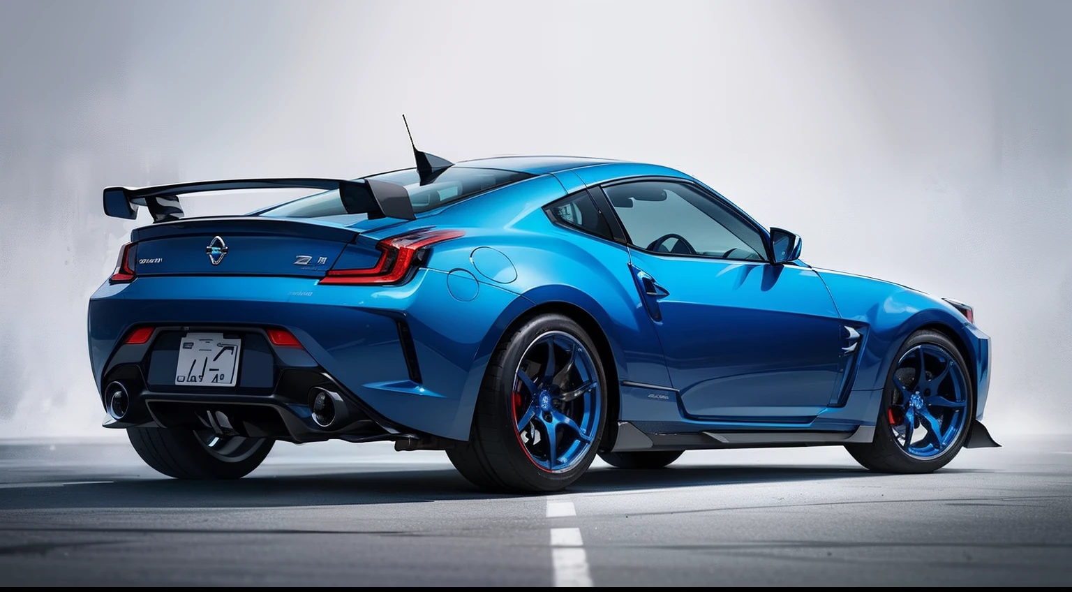 Blue Nissan Z