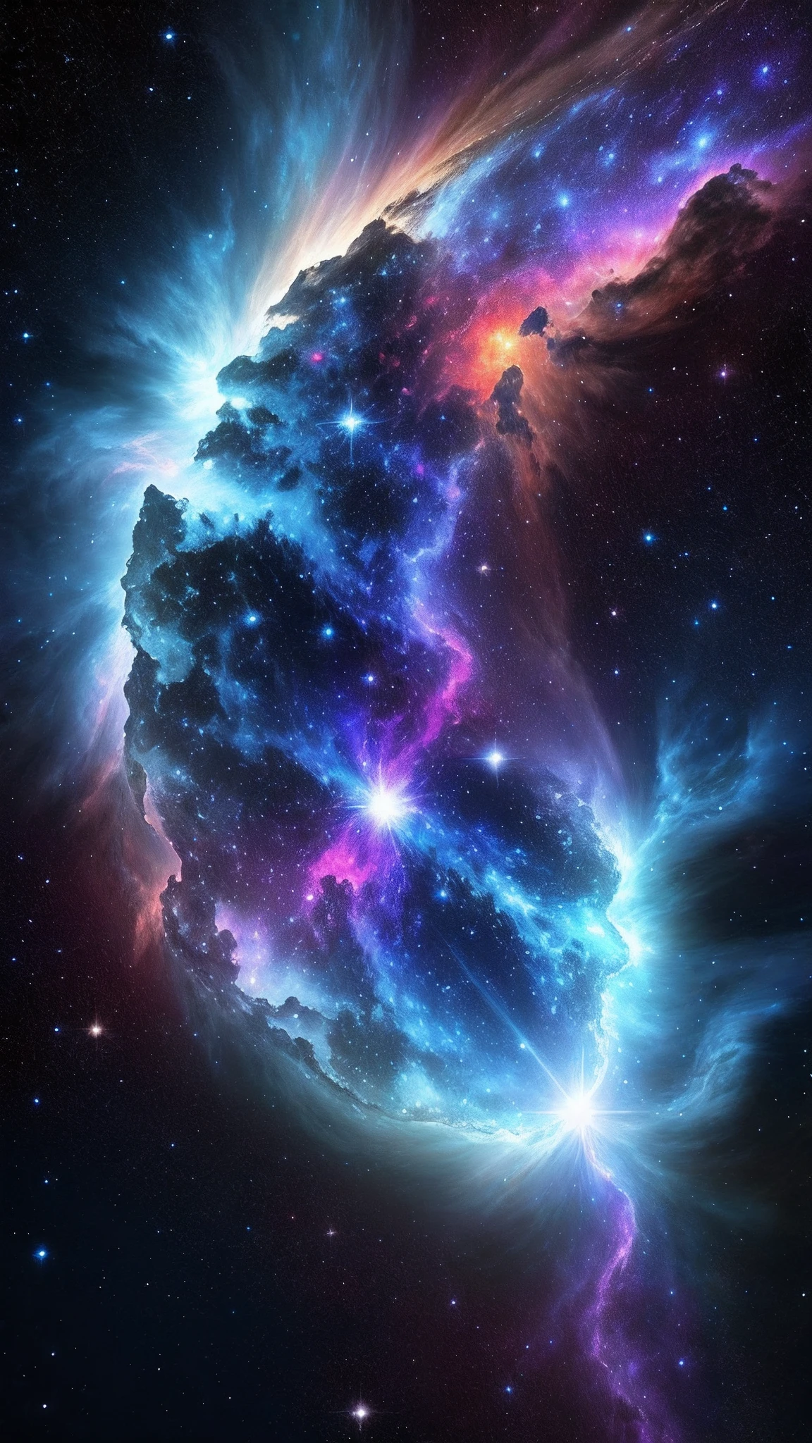Space, Nebula, Deep Space , Blue