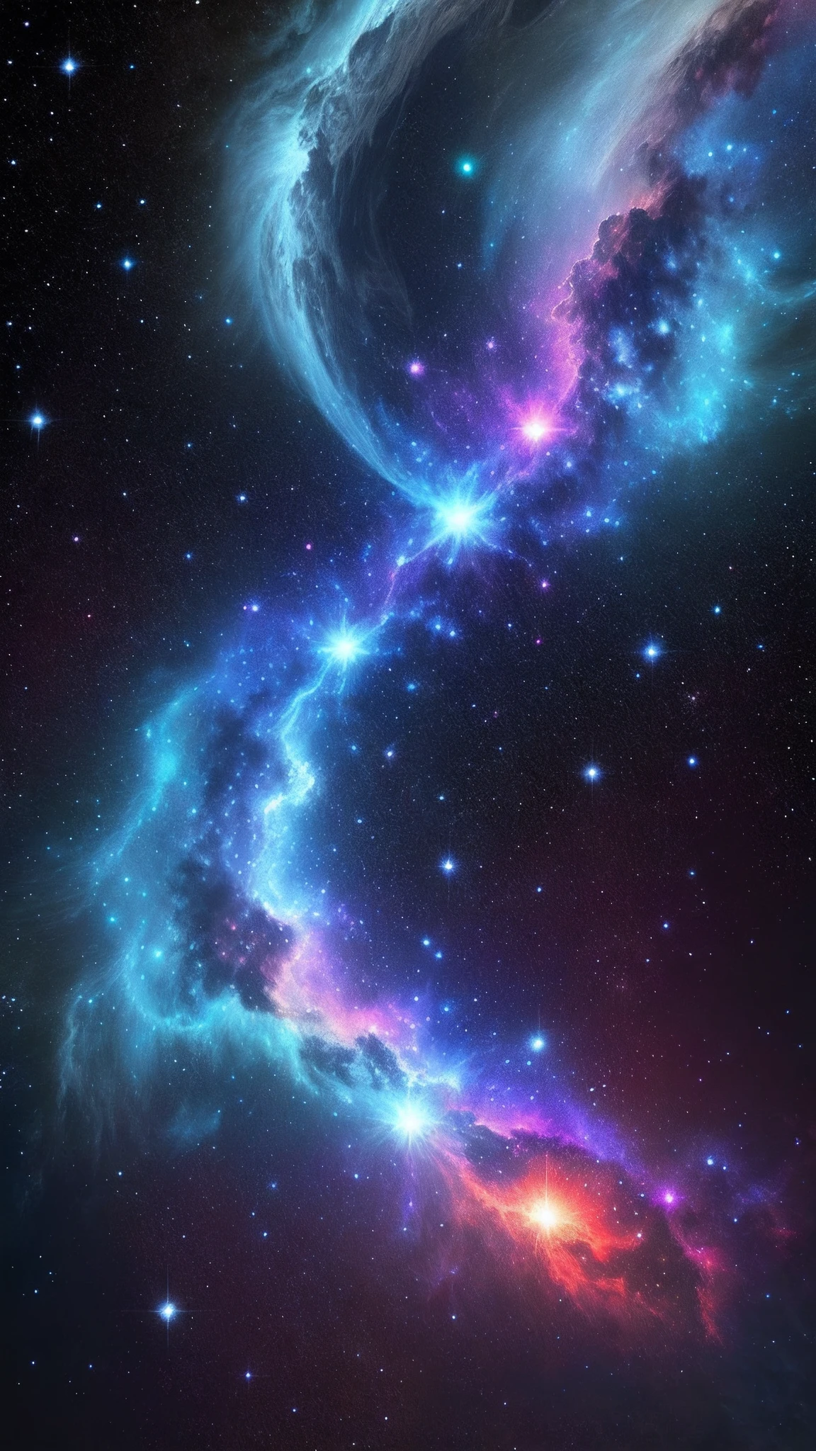 Space, Nebula, Deep Space , Blue