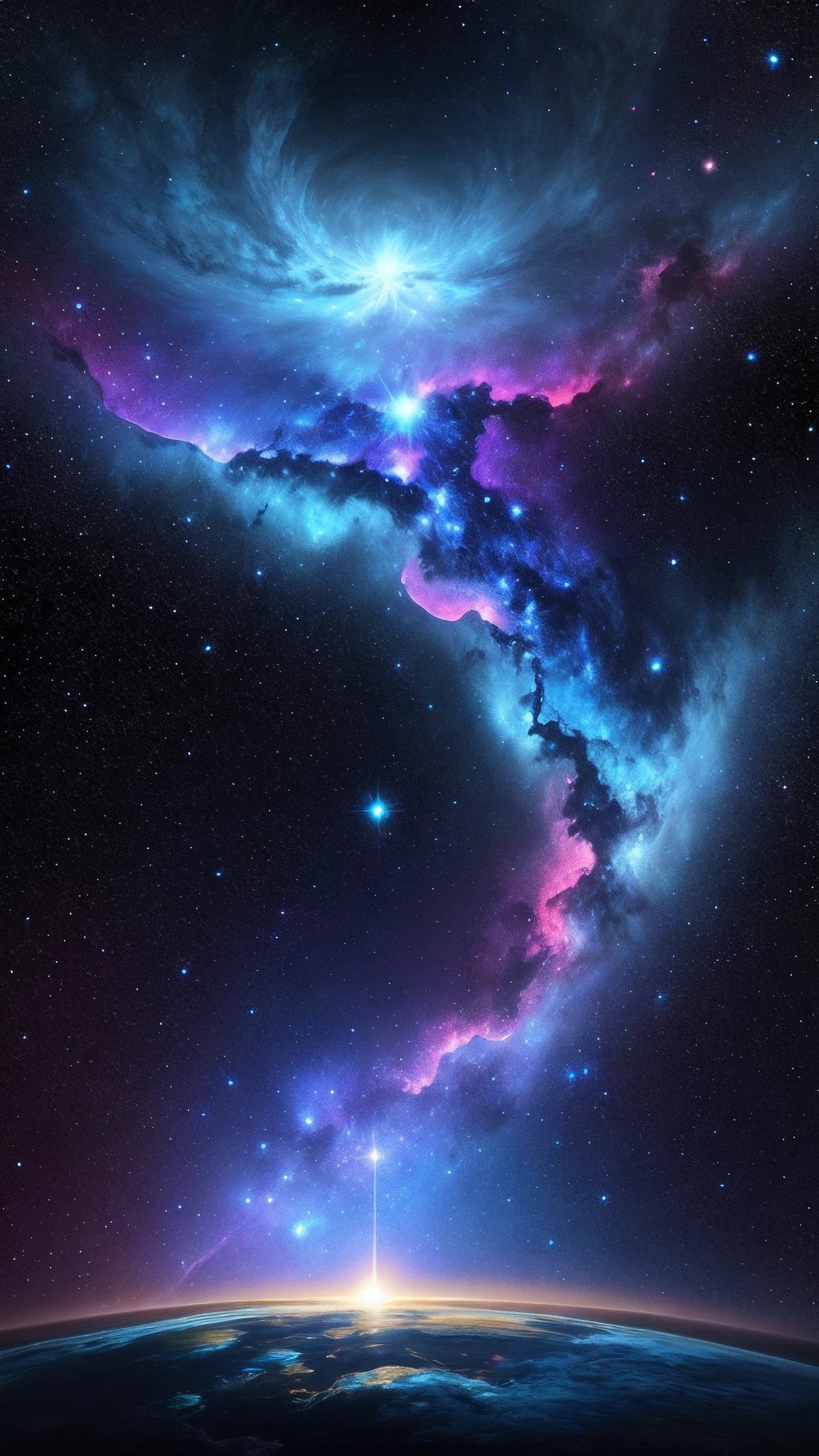 Space, Nebula, Deep Space , Blue
