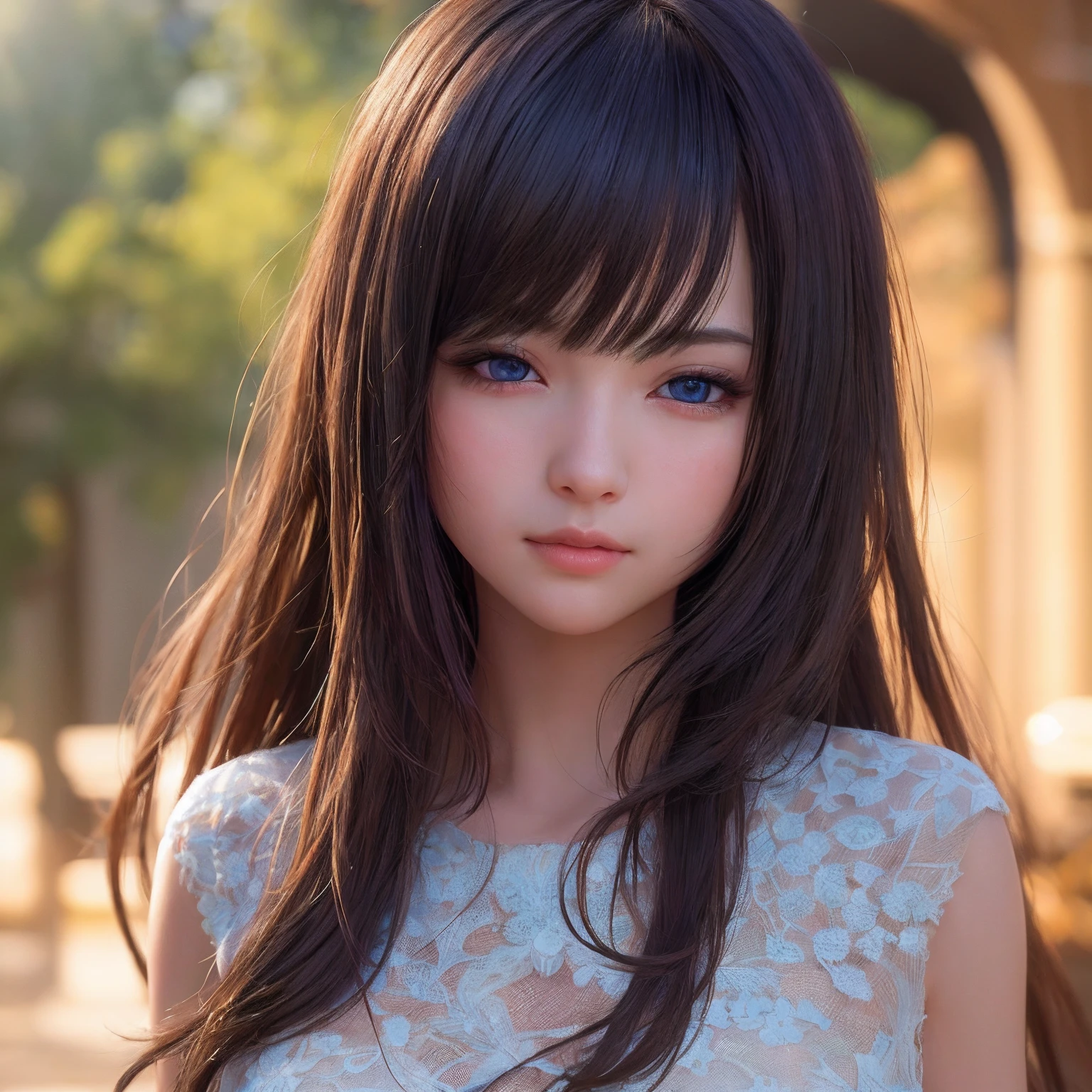(masterpiece, best quality:1), (photorealistic:1.2), light, depth of field, (detailed face, face focus:1), game cg, ultra detailed, 8k, intricate details, hiqcg, 1girl, solo,anime, looking at viewer,