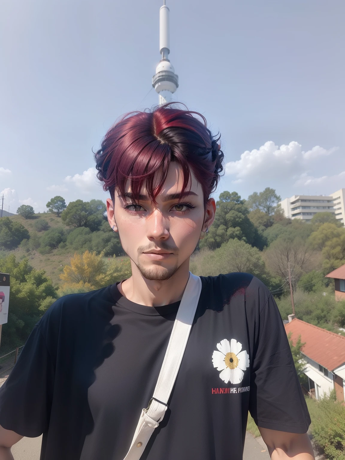 red tinted hair