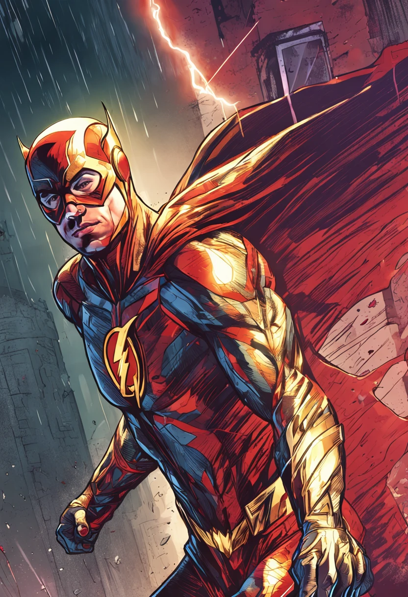 Imagine the Costume of a DC Flash superhero in white