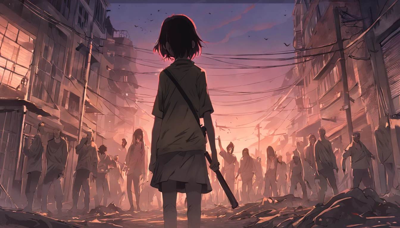 fundo imagem ao estilo the walking dead dead city