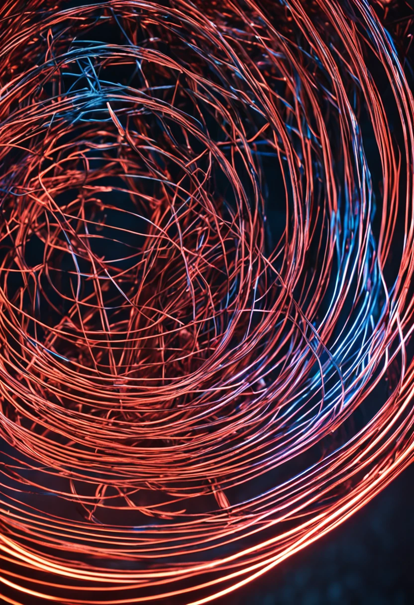Electric furnace heating wire heats up luminescence and shines