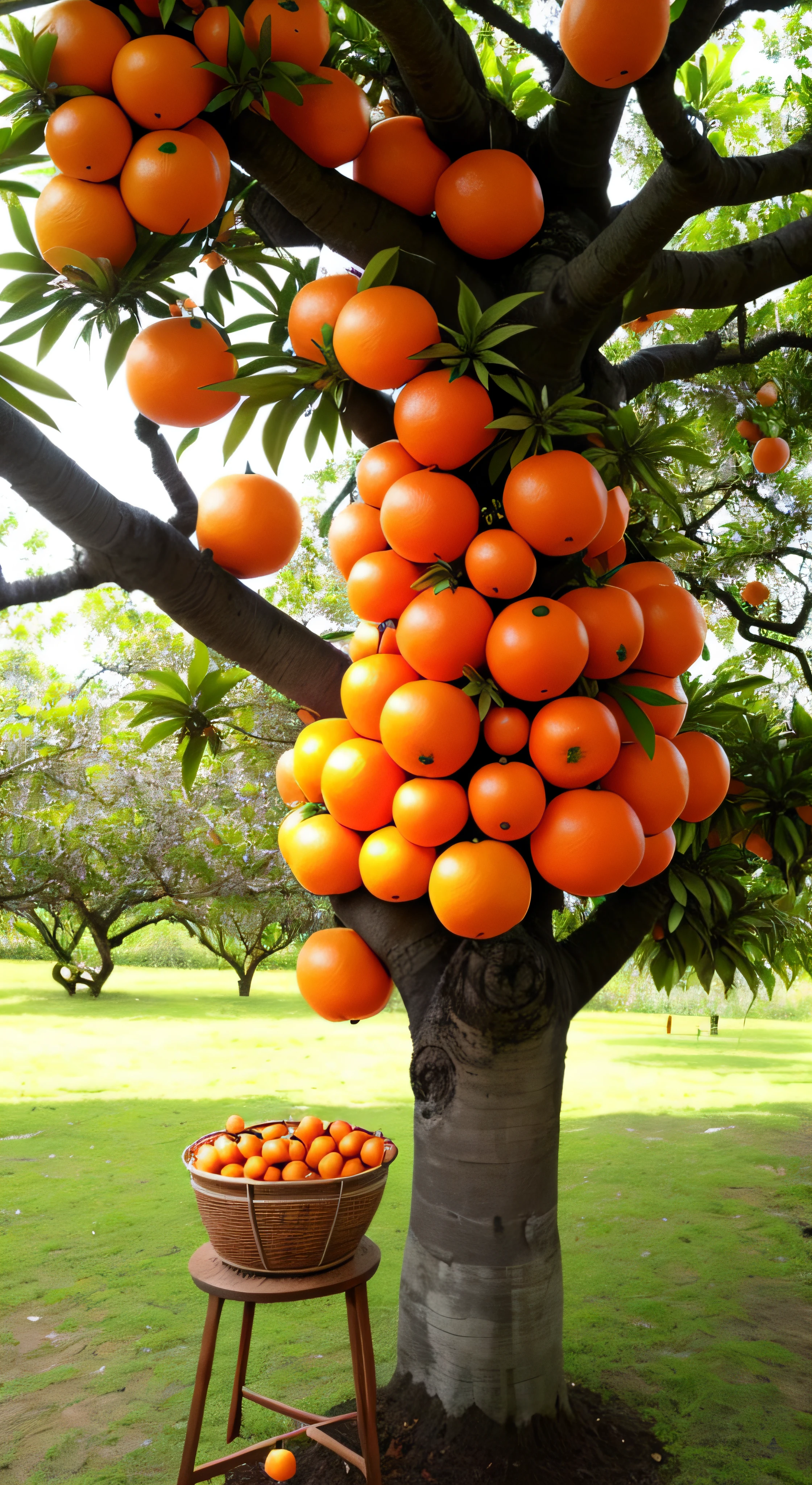 There is a tree,Lots and lots of oranges,There was a bunch of oranges hanging from it, fruit trees, garden with fruits on trees, mangoes, with fruit trees, Uptrend ,, kuntilanak on bayan tree, 🐿🍸🍋, rich tree, idyllic and fruitful land, ❤🔥🍄🌪, kuntilanak on tree, A beautiful tree, tawa trees, Fruit