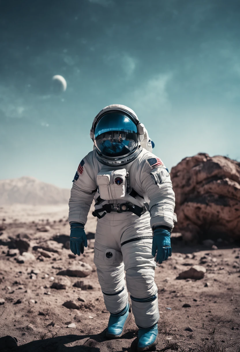 Astronaut blue tone