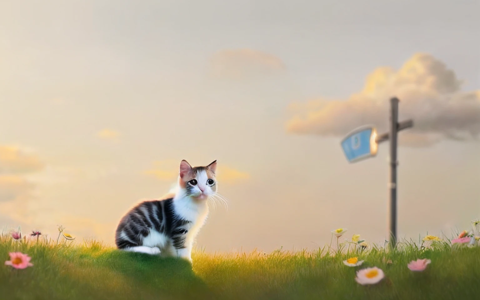 A light white kitten,adolable,Dumb cute