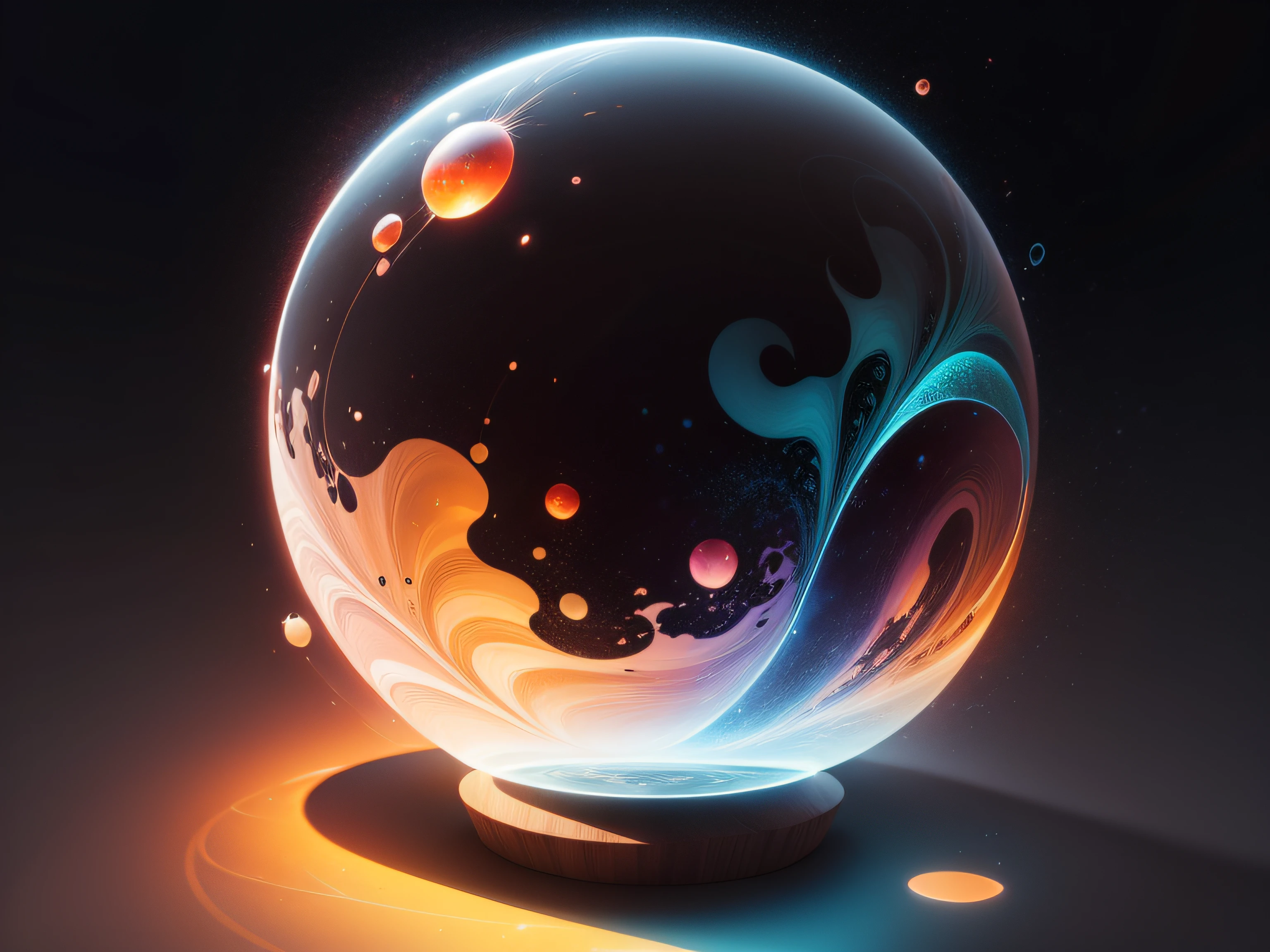 Illustration of a sphere Illustration only Abstract