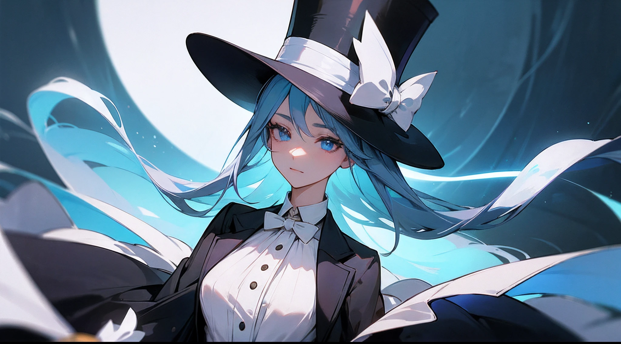 femele:woman
outward appearance:Have a healthy and beautiful appearance、Wear classic attire featuring a top hat。
nature:Calm and sober personality。She didn't show much emotion.、Although respected by other members、Sometimes it shows a surprising side。 --auto