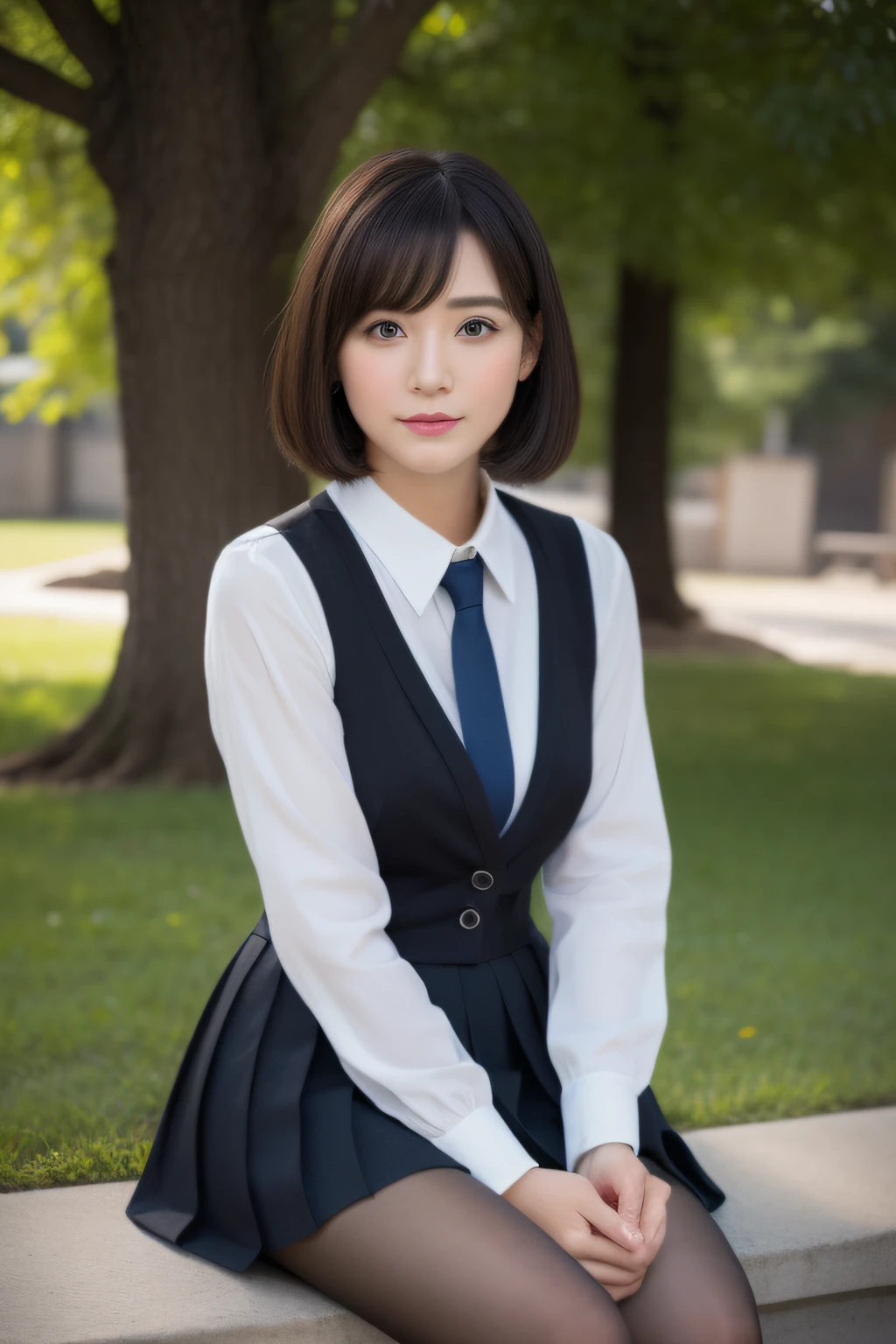 ​masterpiece、top-quality、The ultra -The high-definition、、colourfull、flat-colors、depth of fields、Lens flare

1 girl、、sitting on、A dark-haired、watching at viewers、Very huge、so short hair、Schools、‎Classroom、Pleated mini-skirt、Take off your uniform、serafuku、Black pantyhose、Detailed feel、Detailed Cloth Texture、beautifull detailed face、beauty of 30 years old、Adult atmosphere、Pubic hair shows through