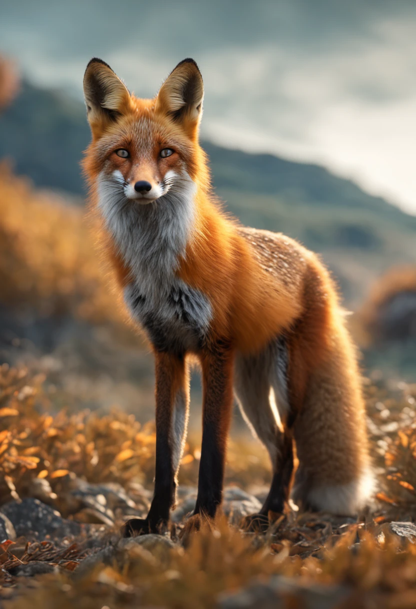Fox ears, High detail, hyper HD, Beauty, Charming, Long legs