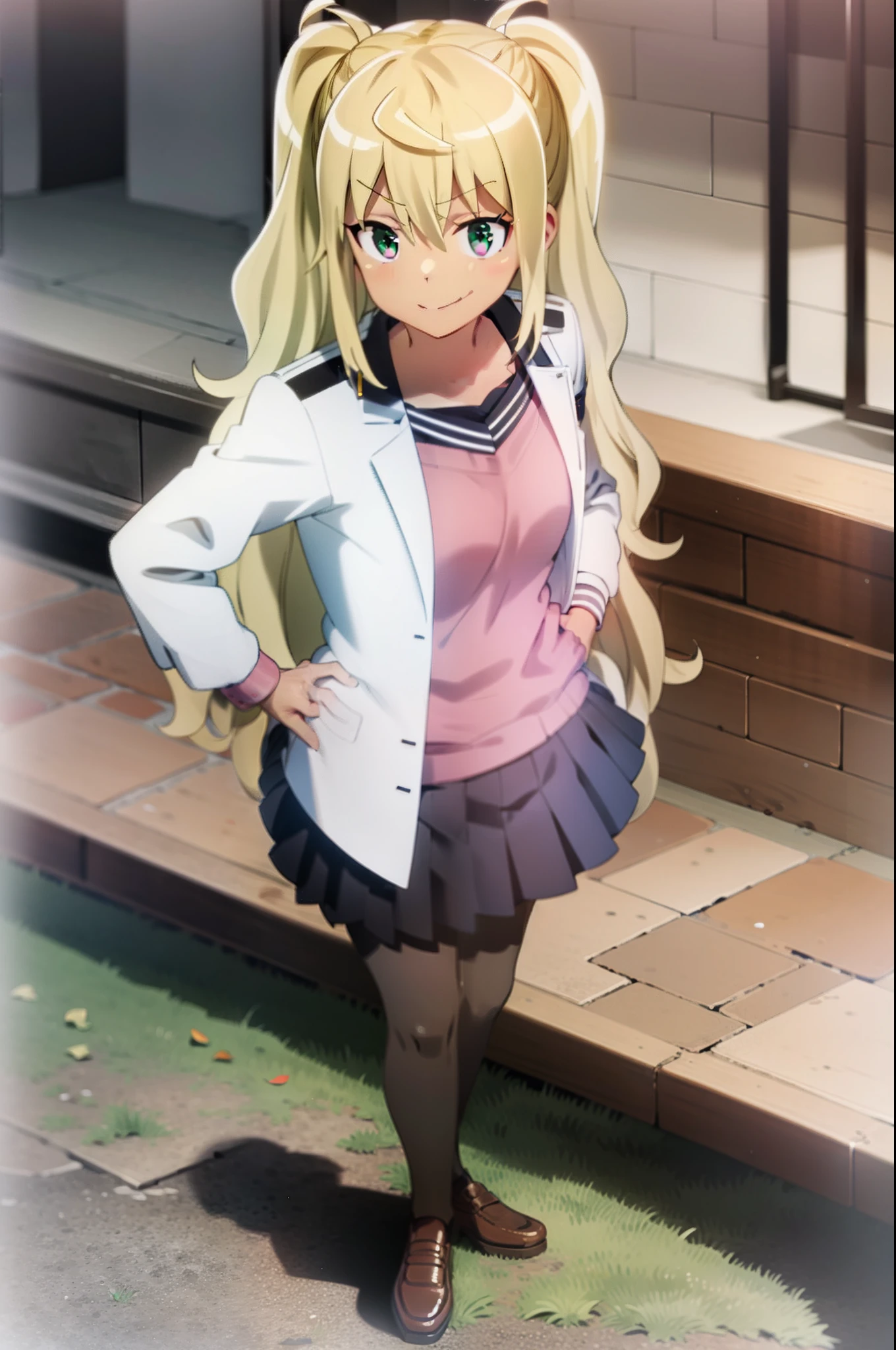 Hibiki Sakura, standing, pose,smile