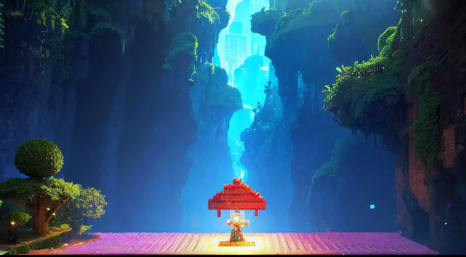 pixel game,scenography,fantastical scenes,Puppet Adventures, Pixel art #pixelart
